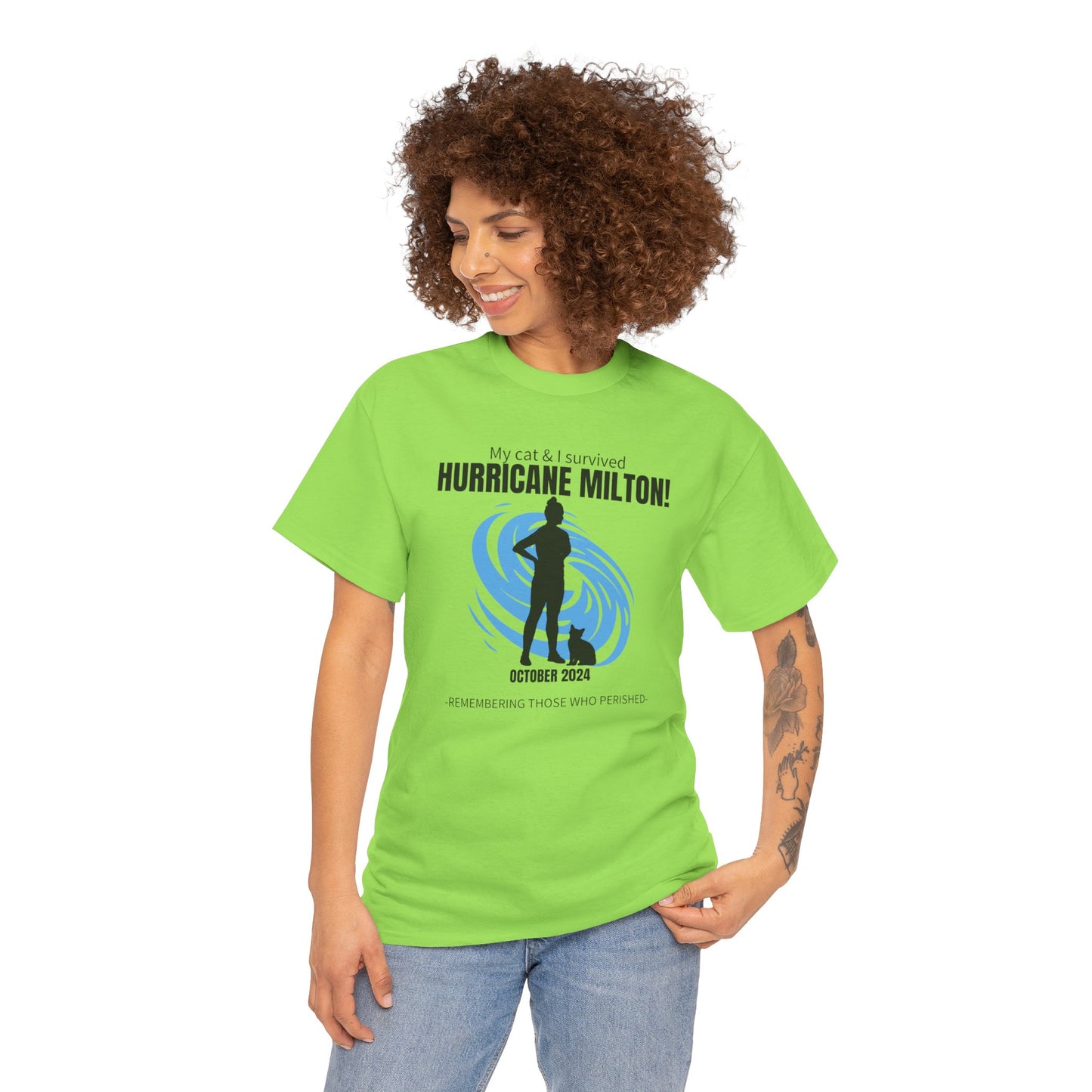 Hurricane Milton Survivor Unisex Heavy Cotton Tee
