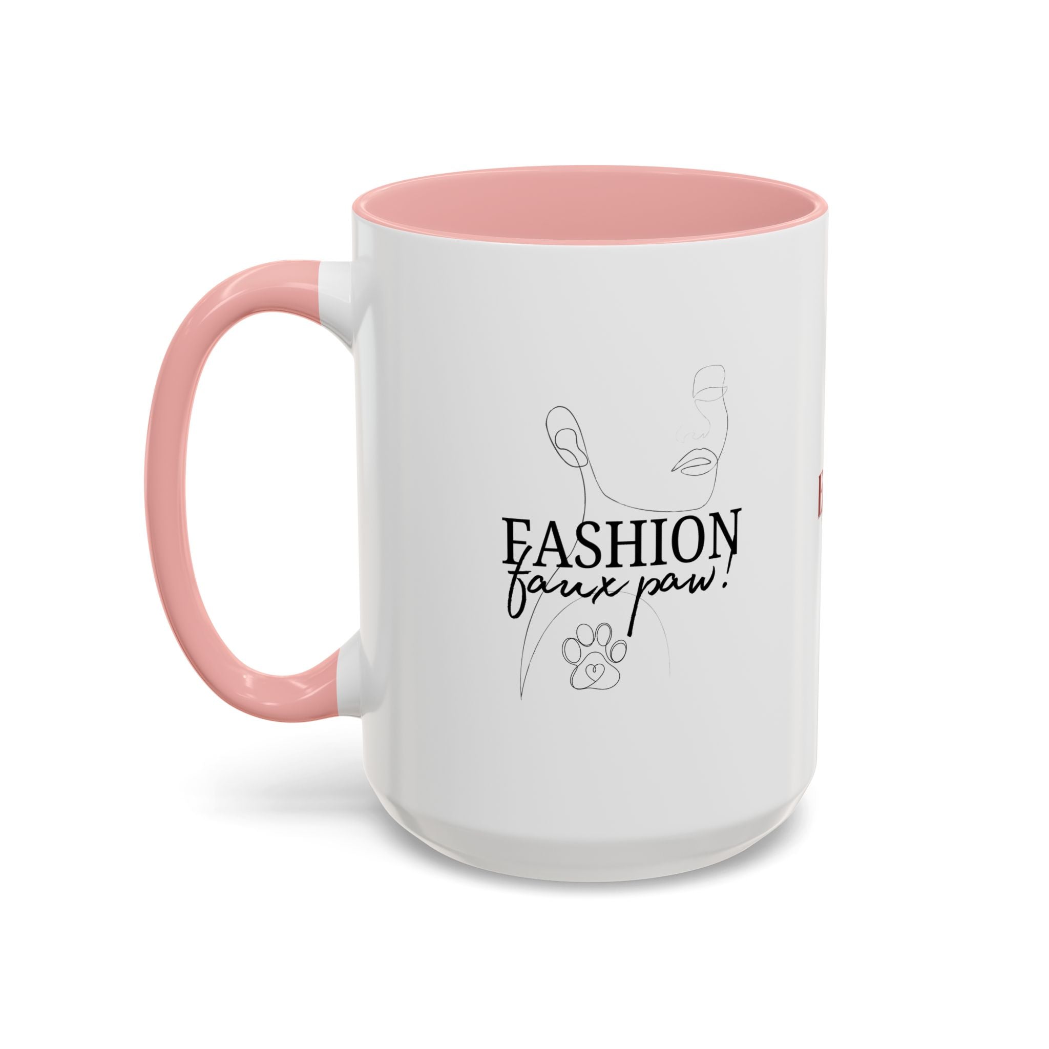 Photo depicting the ​Fashion Faux Paw Accent Coffee Mug (11, 15oz) from EpiAl's Shop.