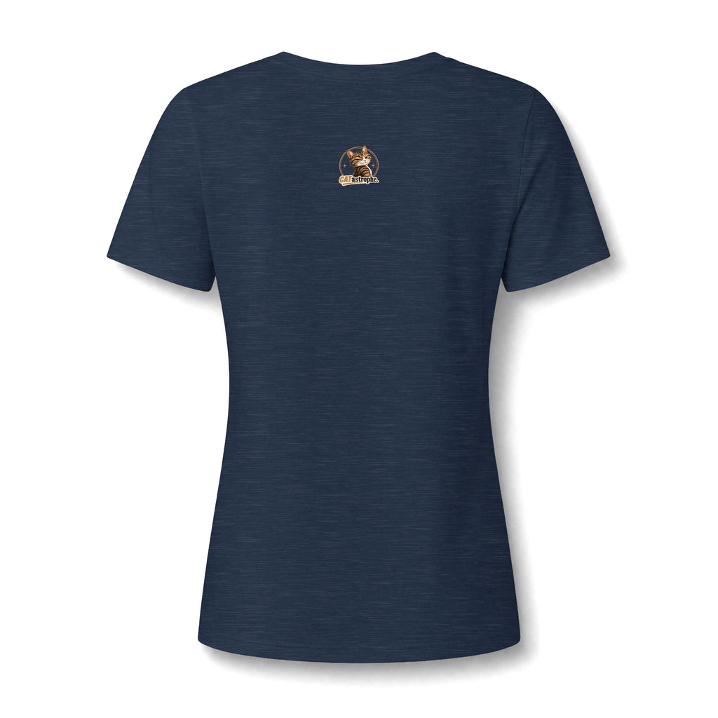 CATastrophe Women’s Relaxed V-Neck T-Shirt