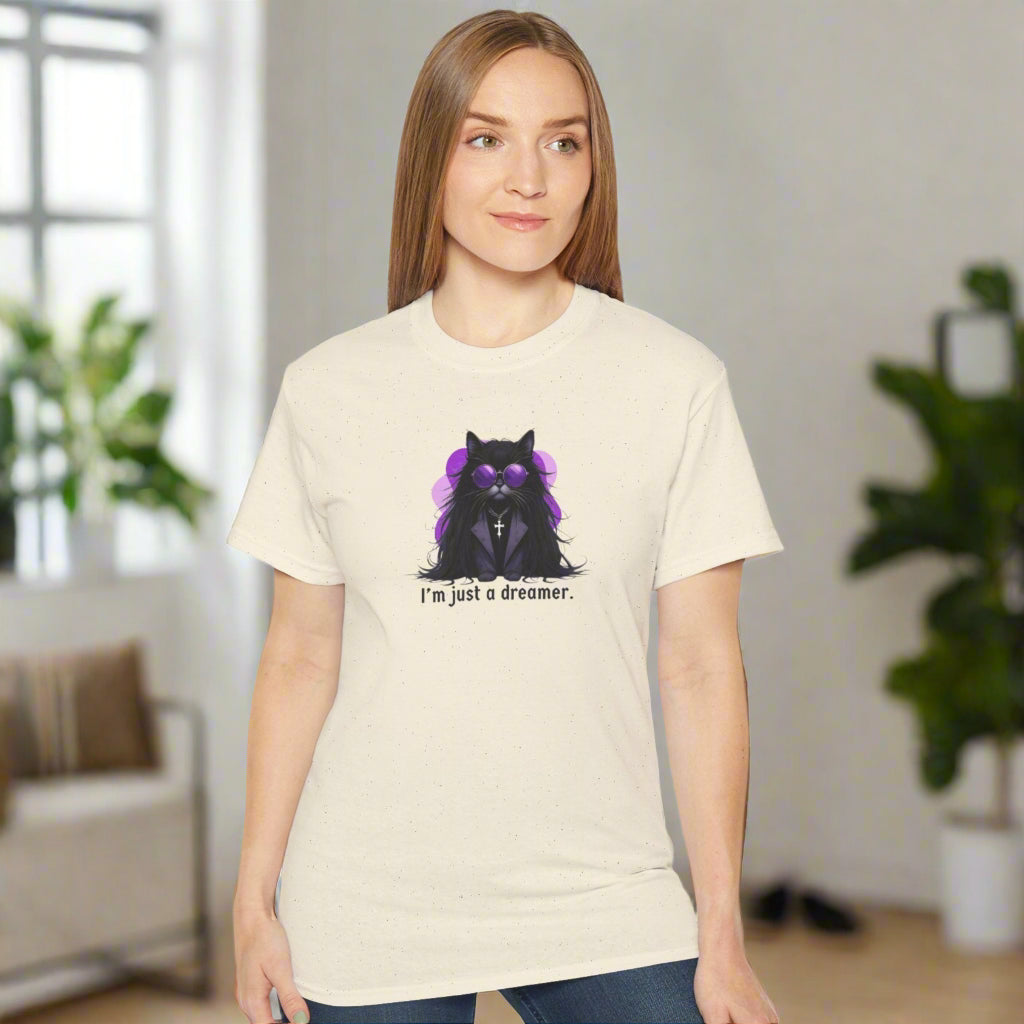 Just a Dreamer Ozzy Cat Graphic Tee