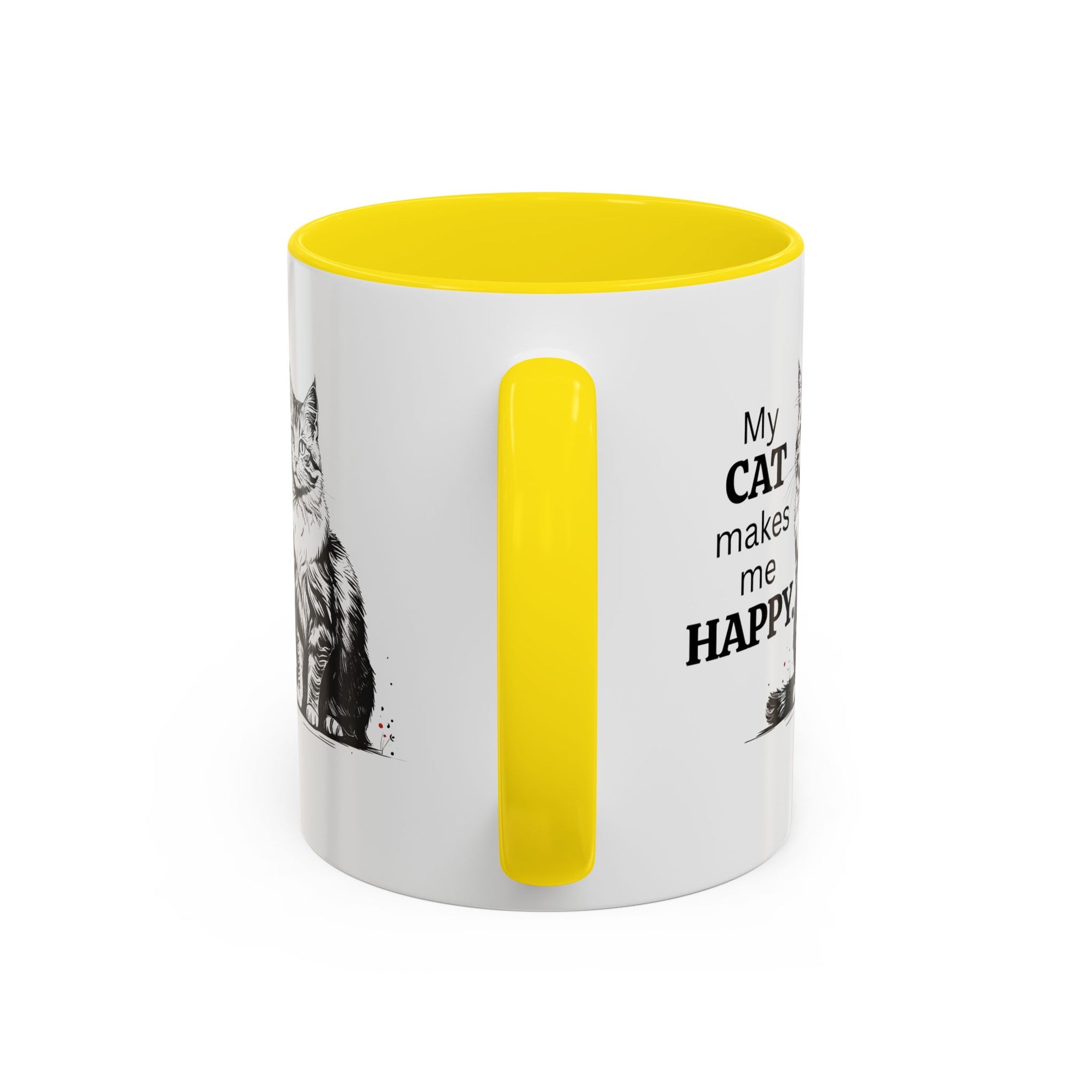 Cat Lover's Accent Coffee Mug: Perfect Gift for Cat Owners