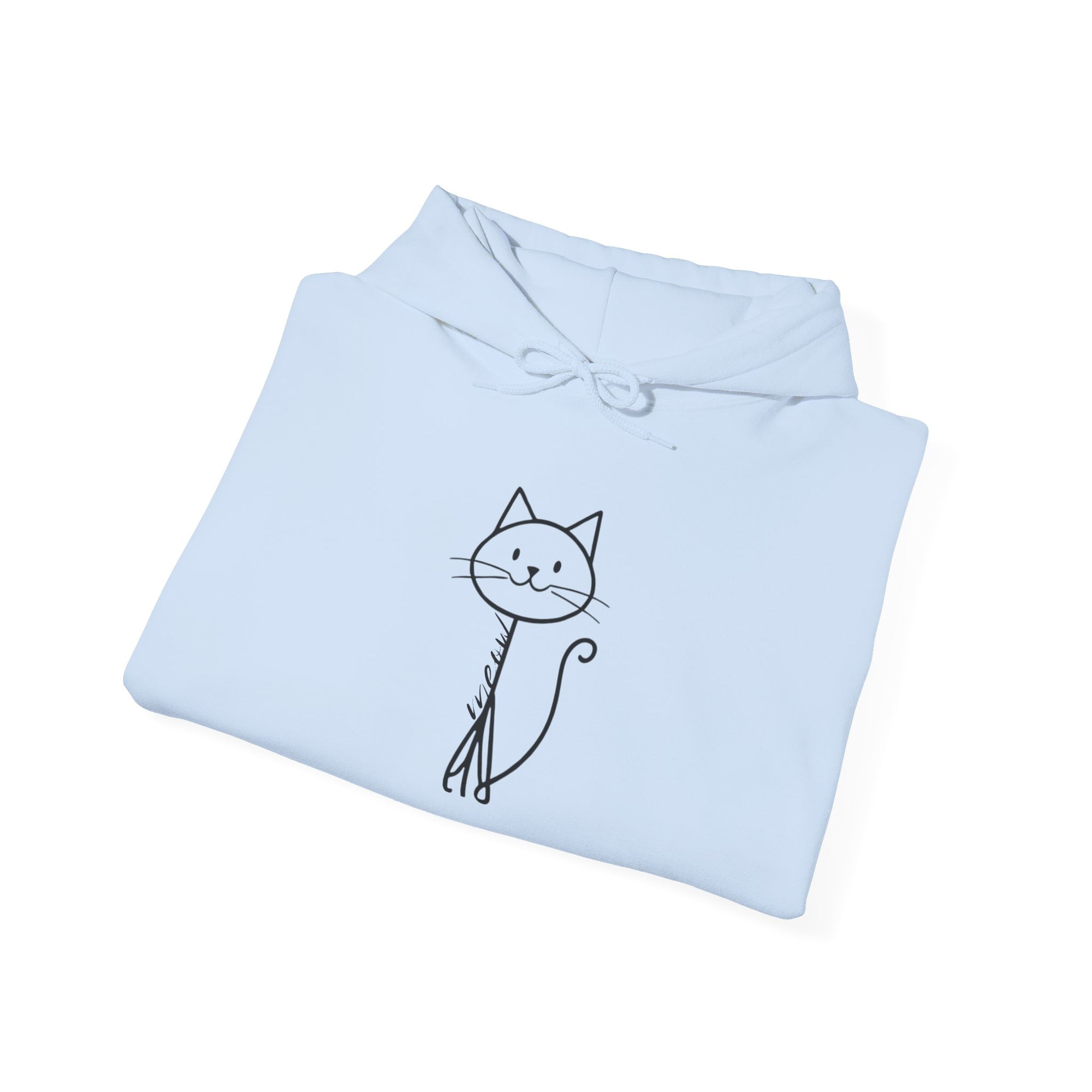 Cozy Stick Cat Lover Hoodie