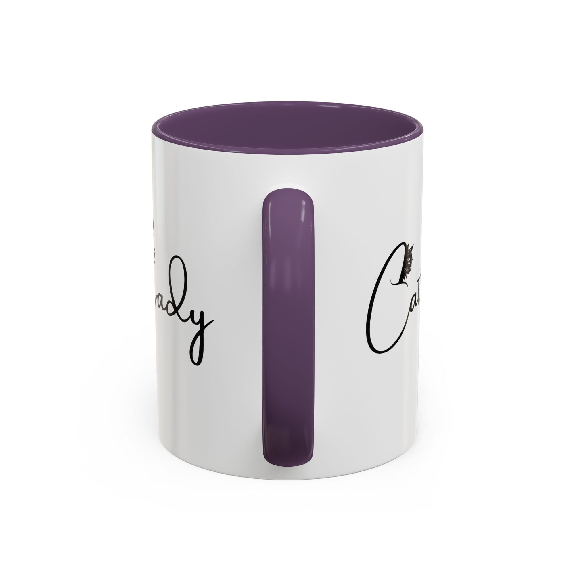 Cat Lady Accent Coffee Mug - Perfect Gift for Cat Lovers Printify