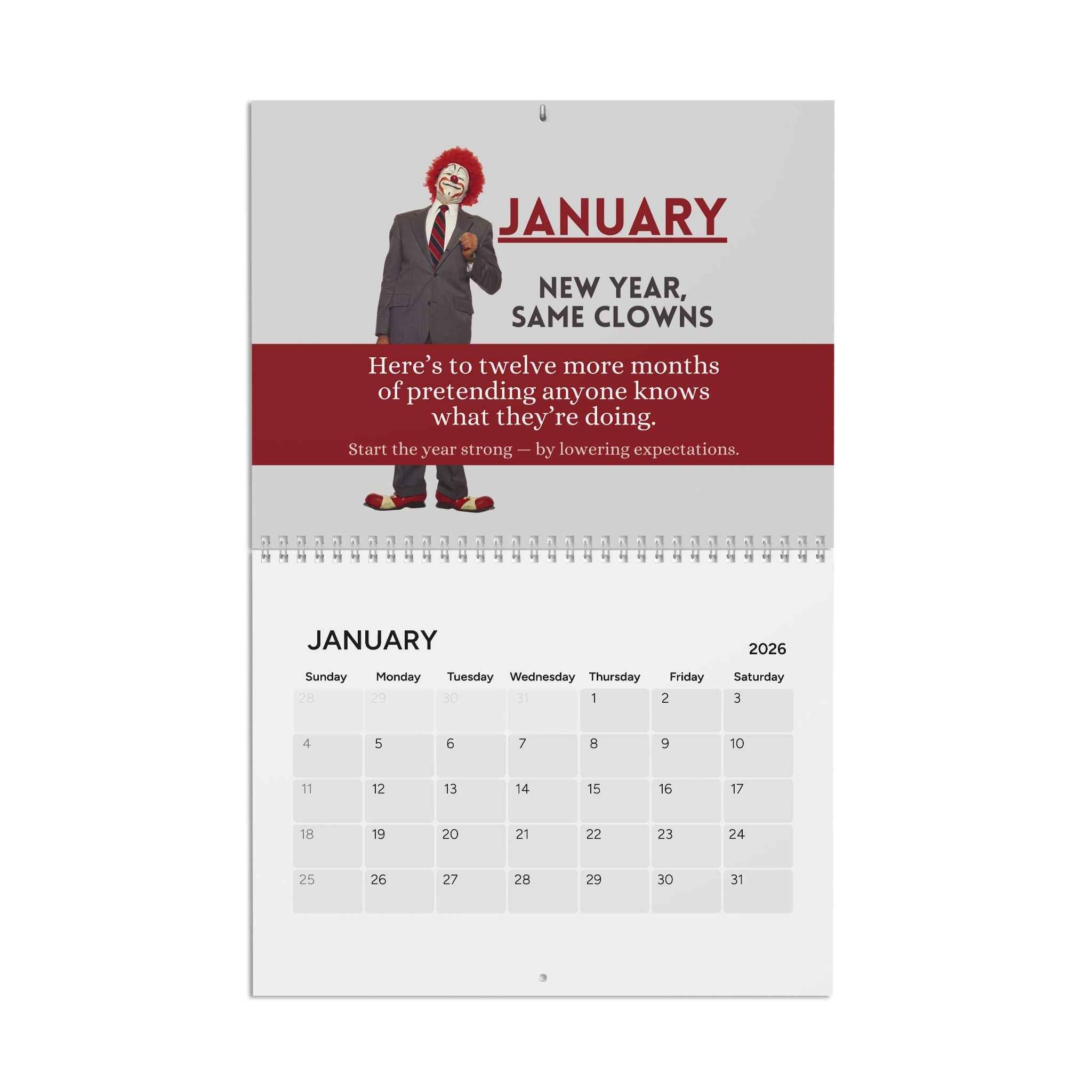 Political Humor Calendar 2026: Twelve Months of Nonsense