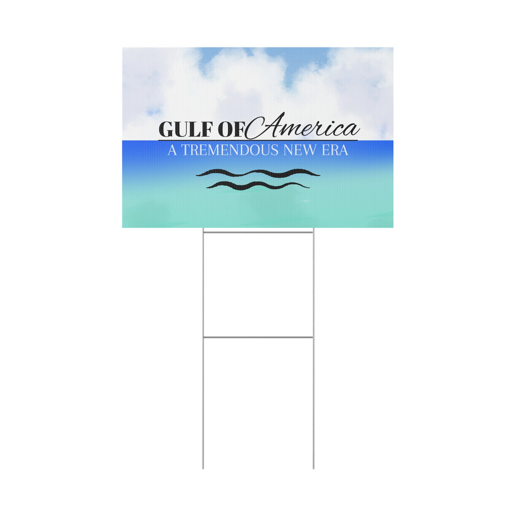 American Gulf Plastic Yard Sign