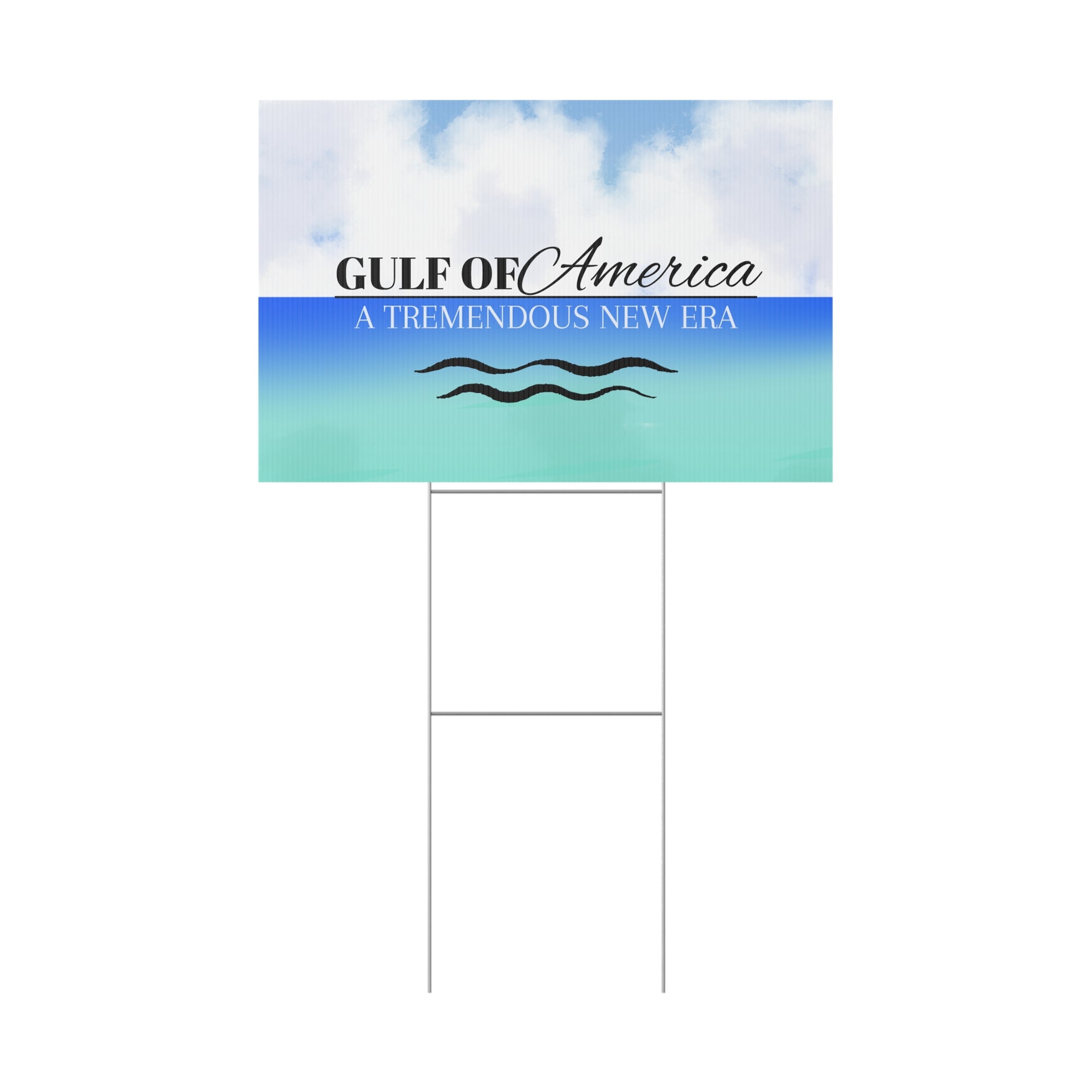 American Gulf Plastic Yard Sign