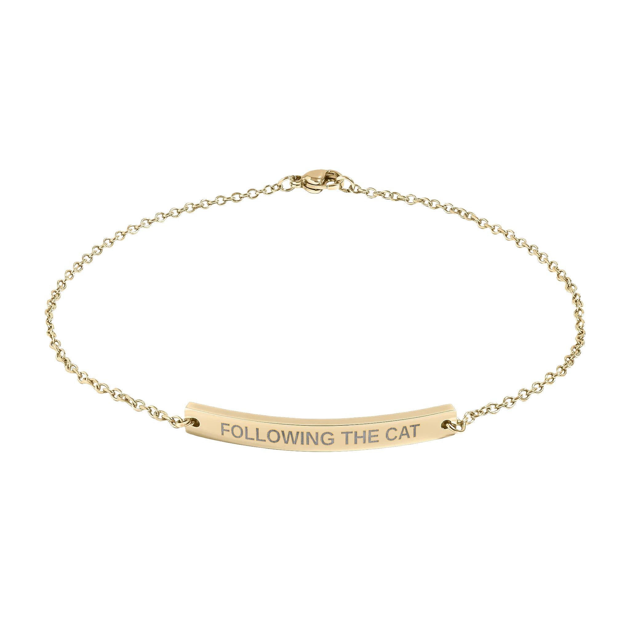 Following the Cat Anklet | Funny Cat Lover Anklet