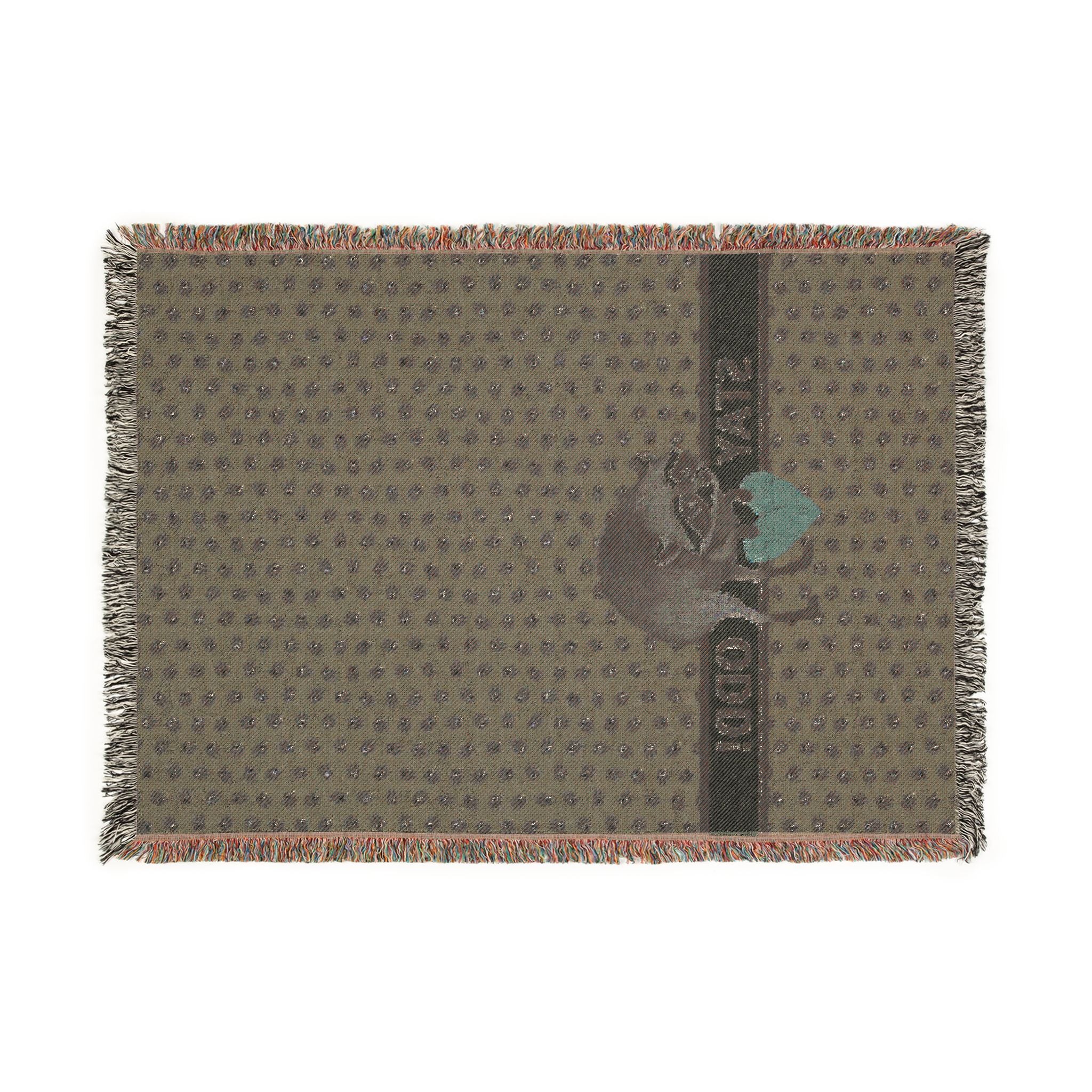 Stay Odd Jimothy Woven Cotton Blanket