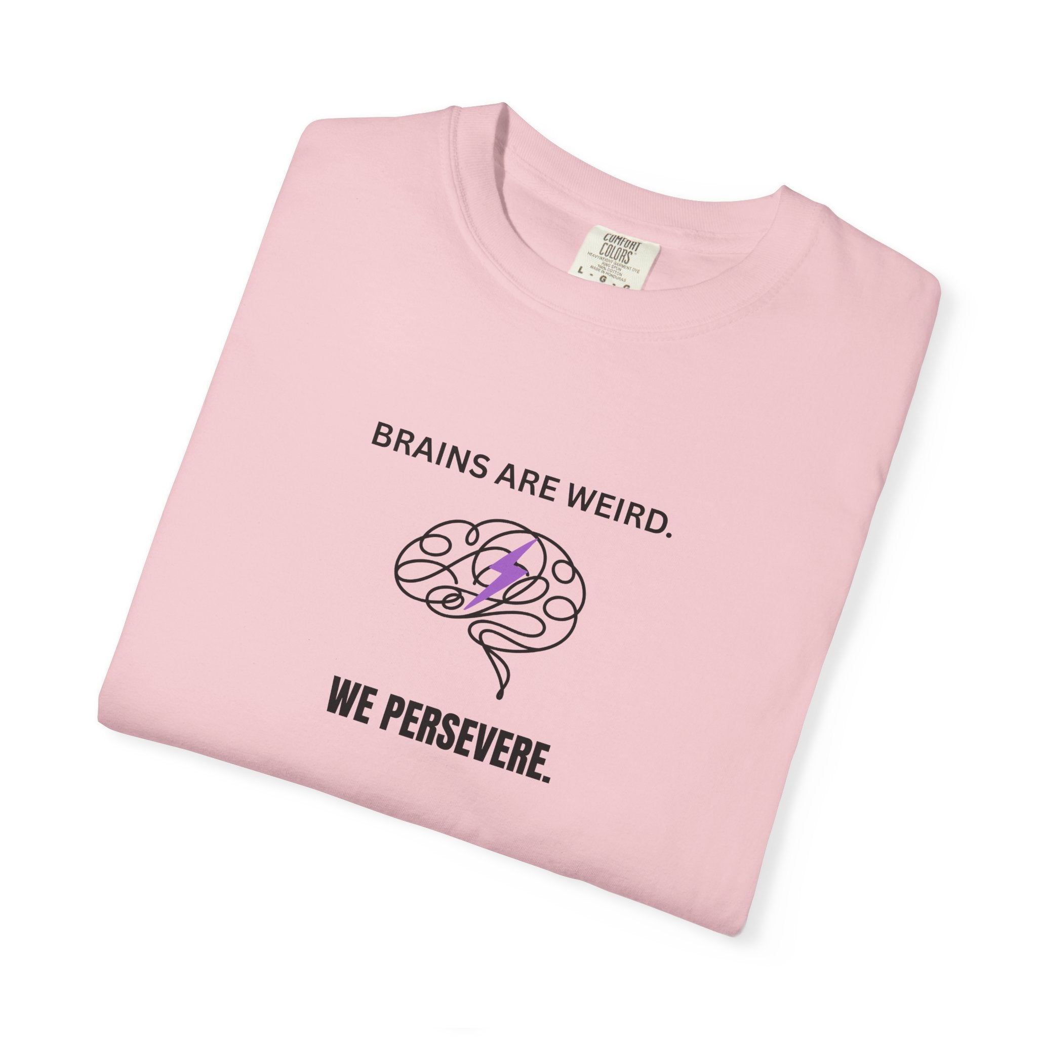 Brains Are Weird. We Persevere. – Epilepsy Awareness T-Shirt