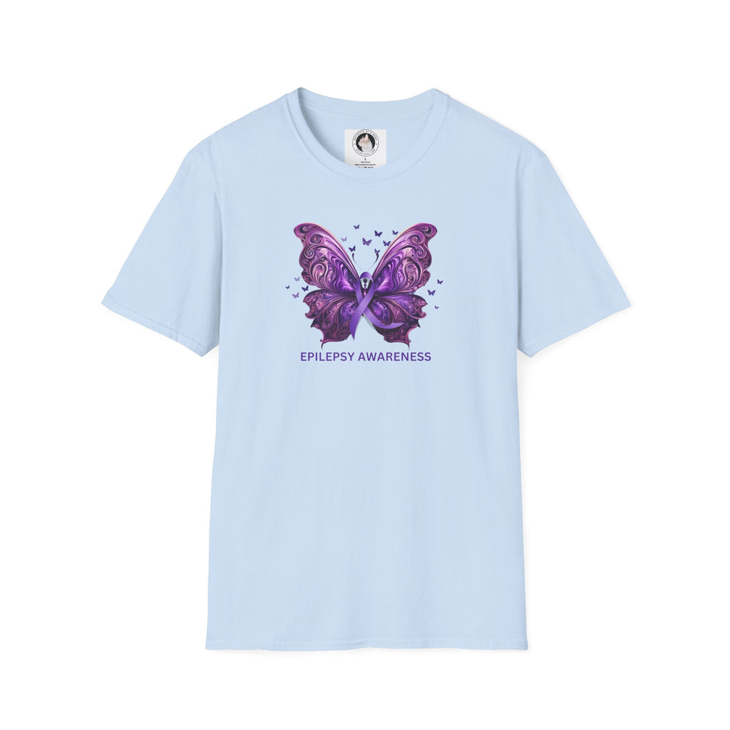 Epilepsy Butterfly Unisex Softstyle T - Shirt - T - Shirt - Epileptic Al’s Shop