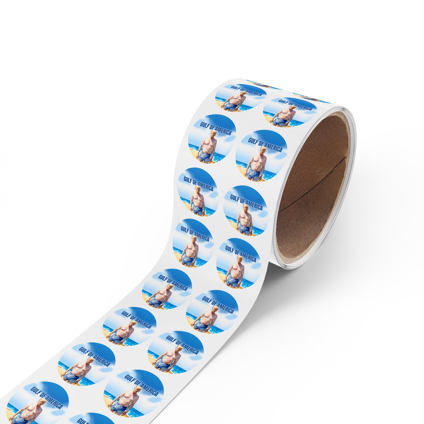 Fun Gulf of America Sticker Roll - Beach Summer Vibe Labels