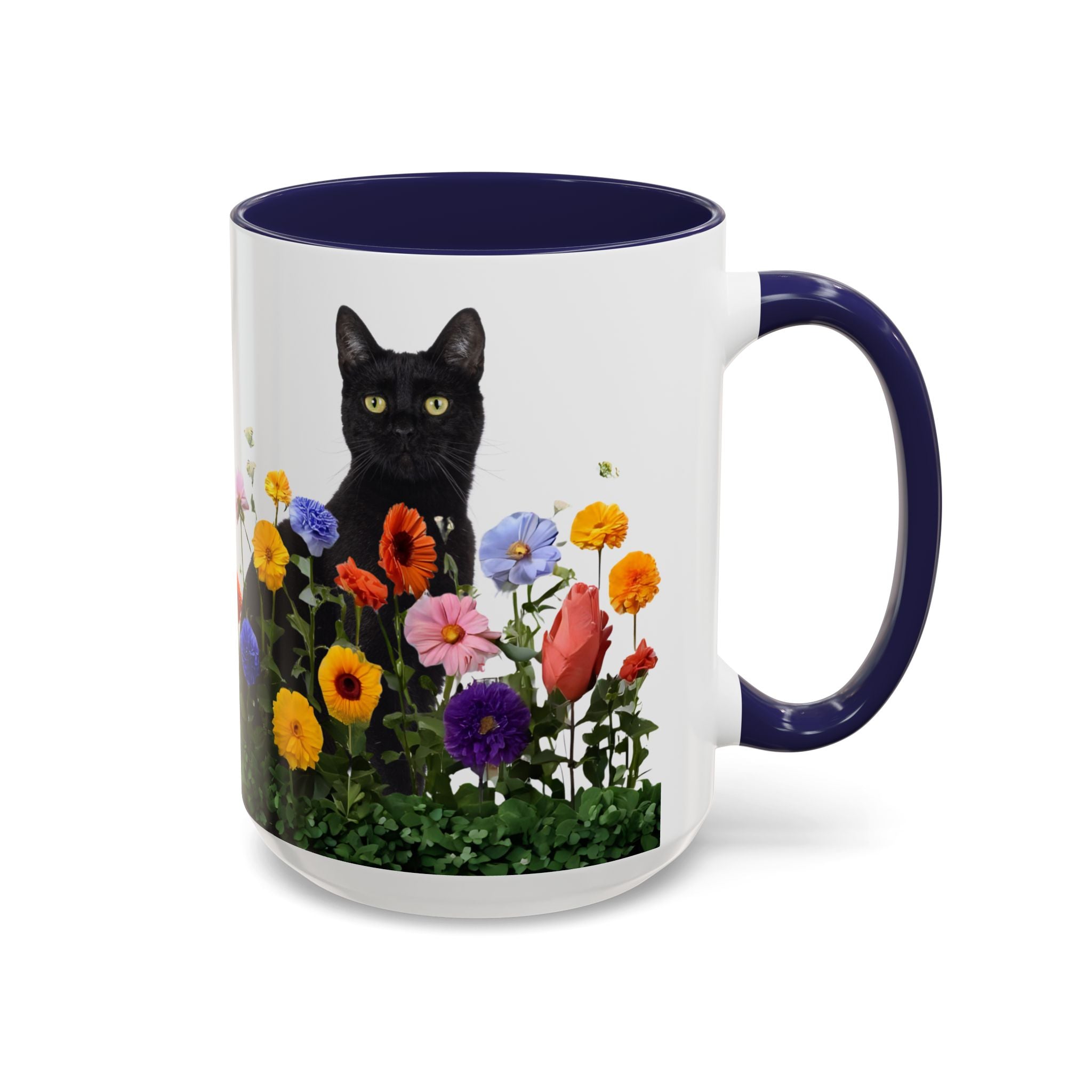 Floral Cats Coffee Mug - 11 oz/15 oz