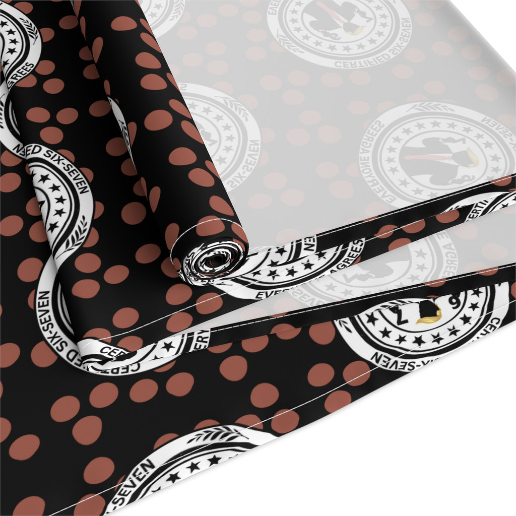 Certified Six Seven Table Runner – Political Parody Medallion Table Decor