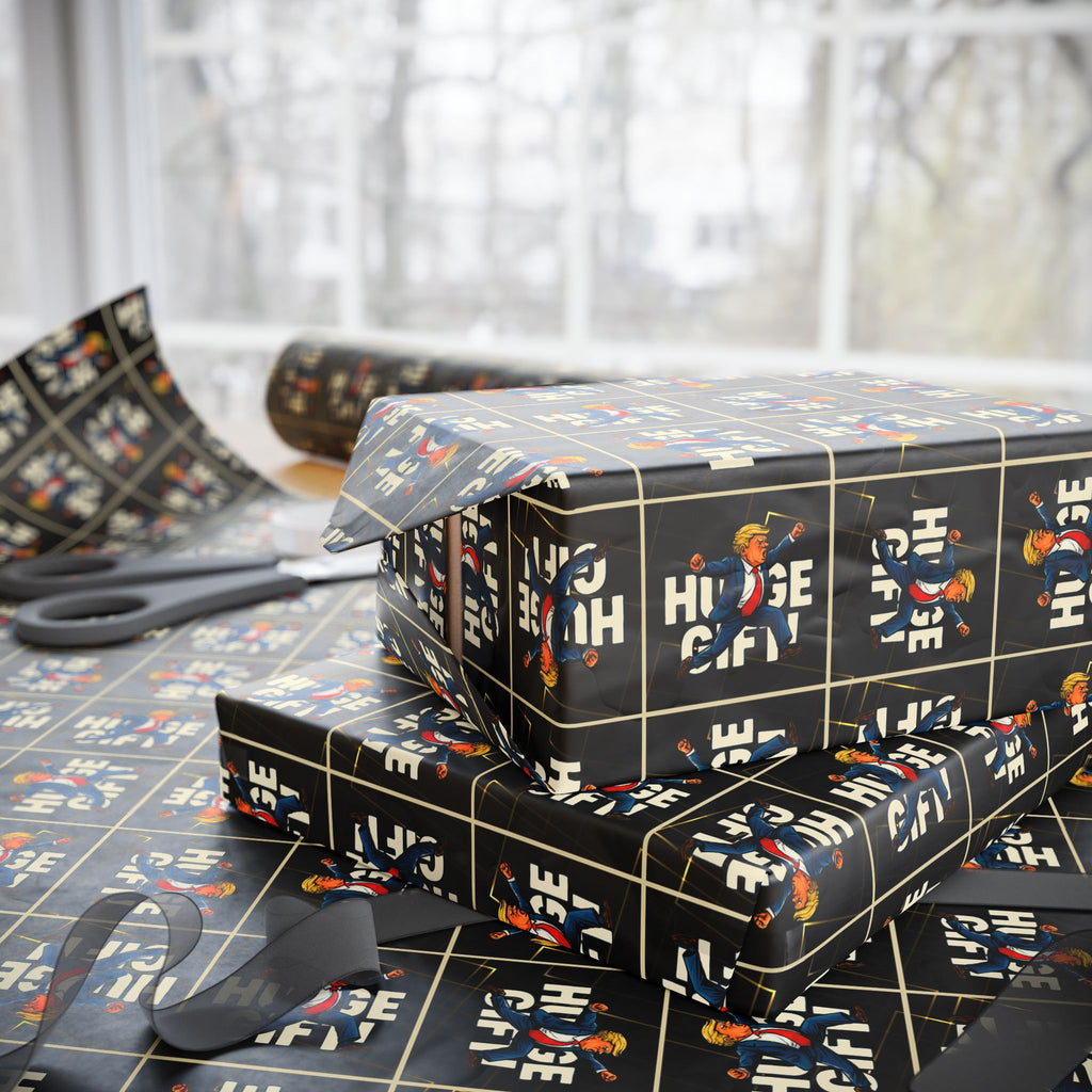 Huge Parody Gift Wrapping Paper – Bold Political Humor