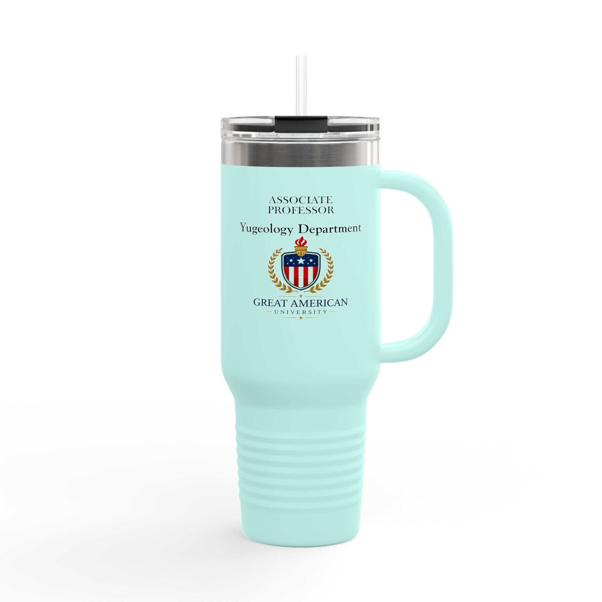 Associate Professor – Yugeology Department 40oz Tumbler | Political Parody