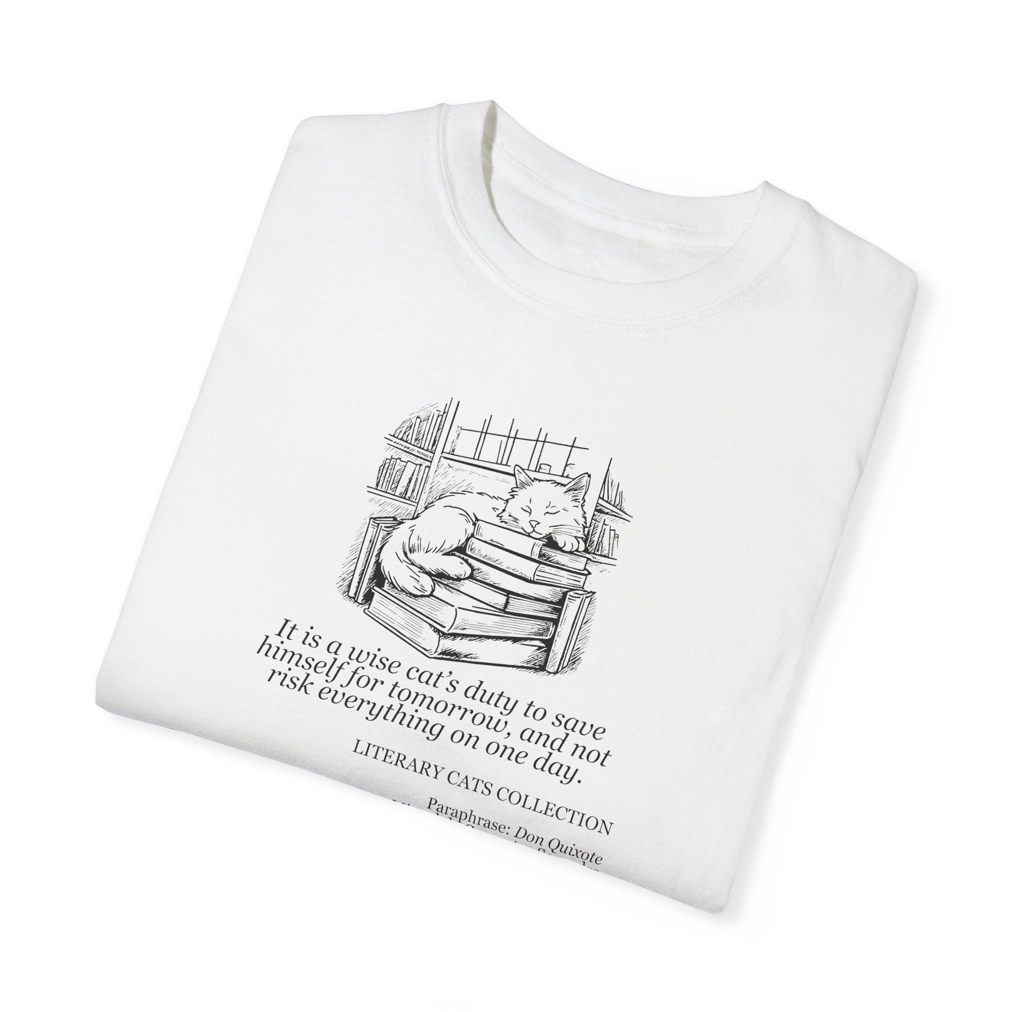 Literary Cat Unisex T-Shirt - Don Quixote