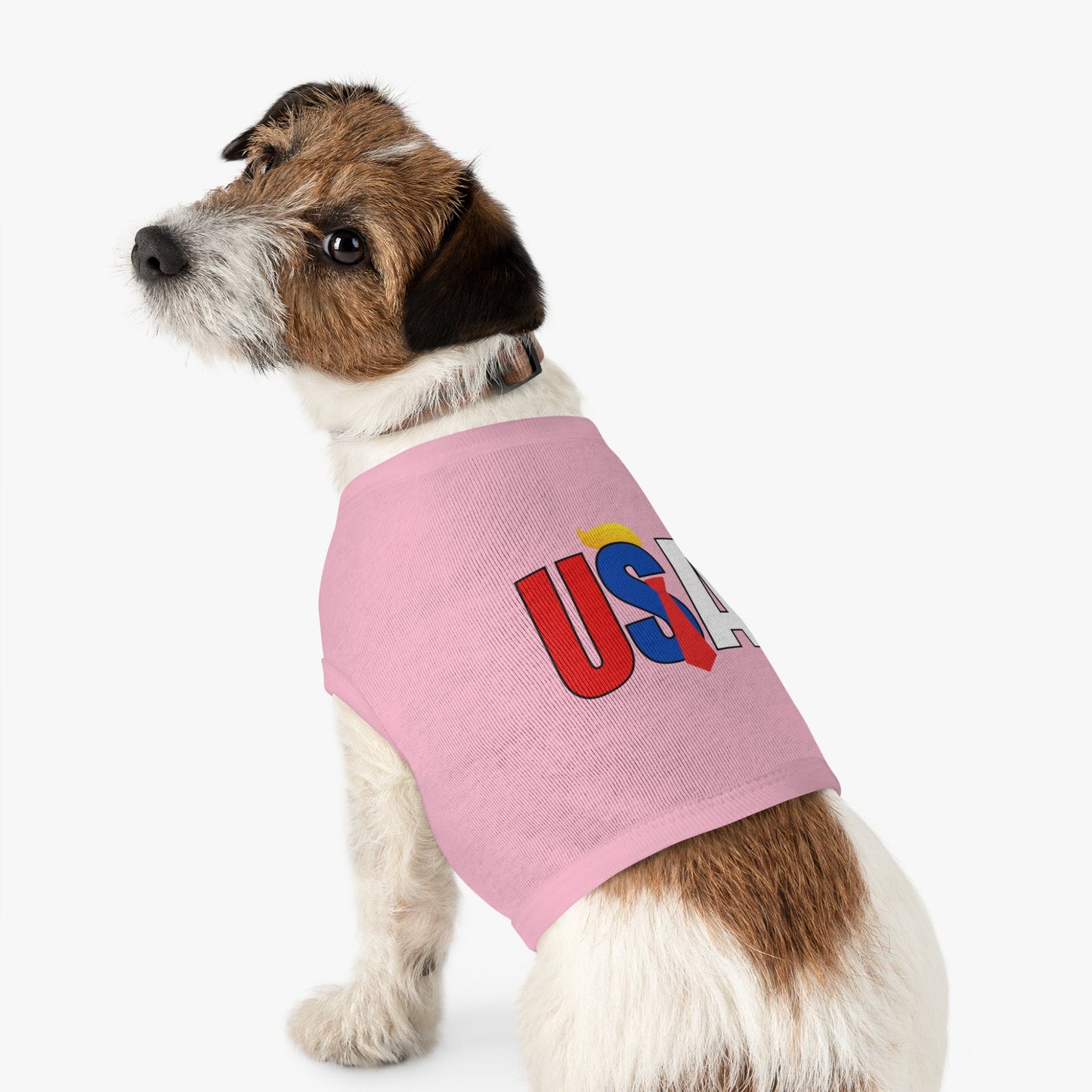 Trump USA Pet Tank Top for Celebrations & Holidays Printify