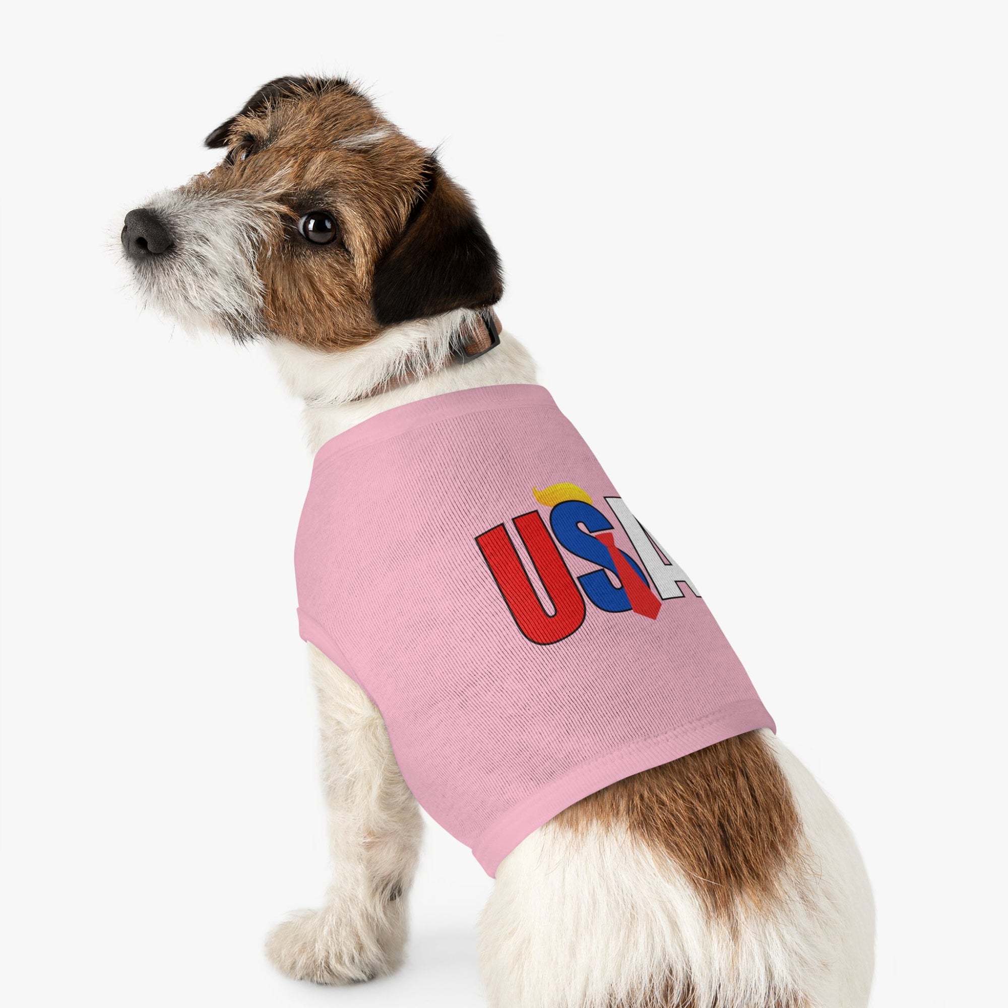 Trump USA Pet Tank Top for Celebrations & Holidays Printify