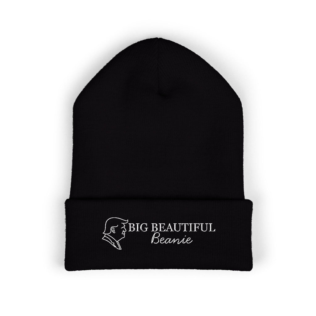 Big Beautiful Beanie — Embroidered Cuffed Knit Hat
