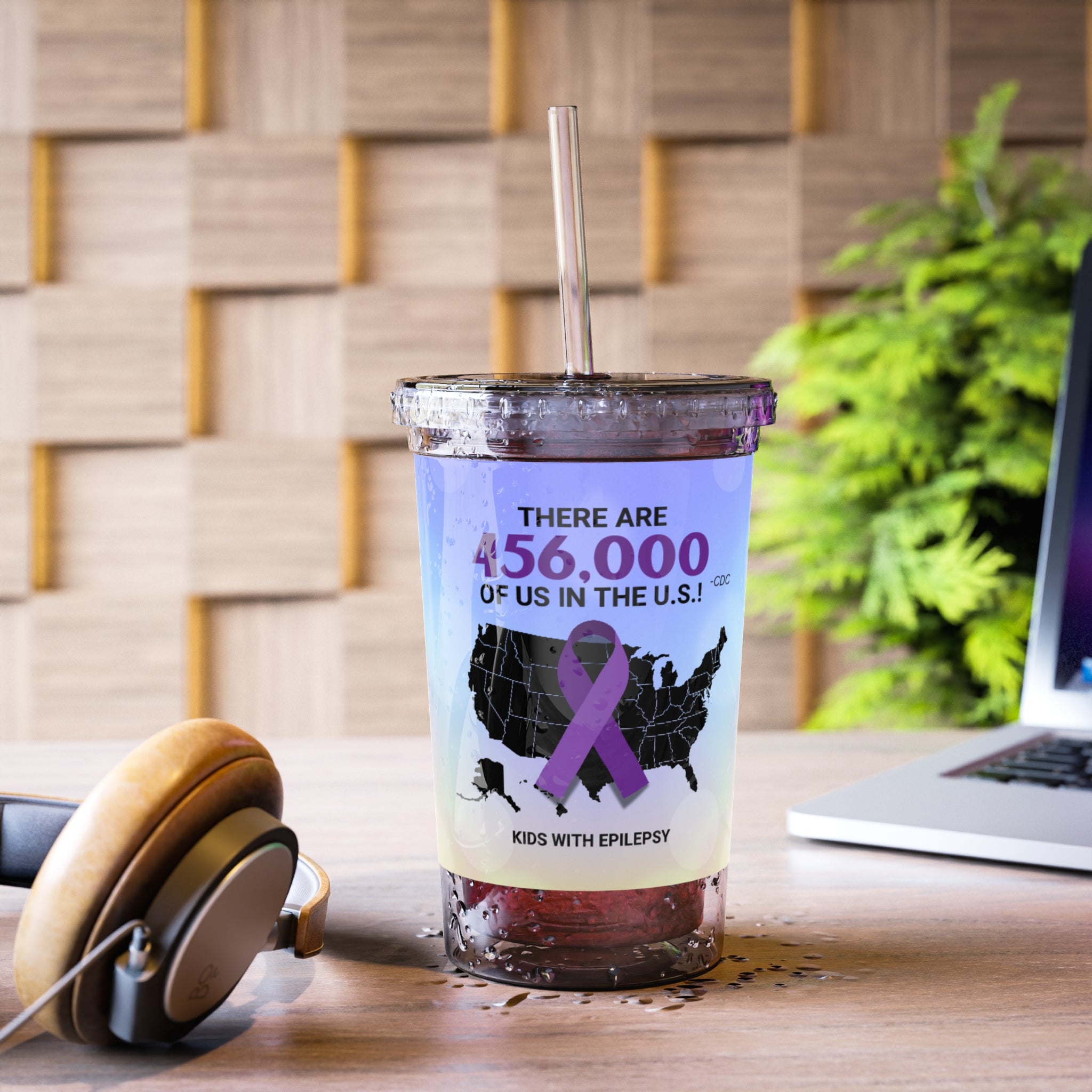 Kid's Epilepsy Awareness Suave Acrylic Cup - EpiAl's Shop