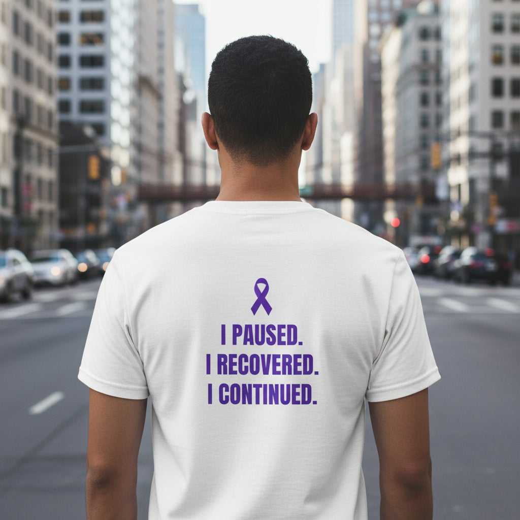 Still Here. Epilepsy Awareness Tee – Front/Back Statement Shirt