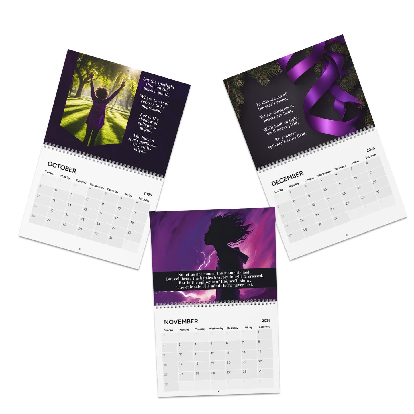 Epilepsy Art & Poetry Month-by-Month Calendar (2025)