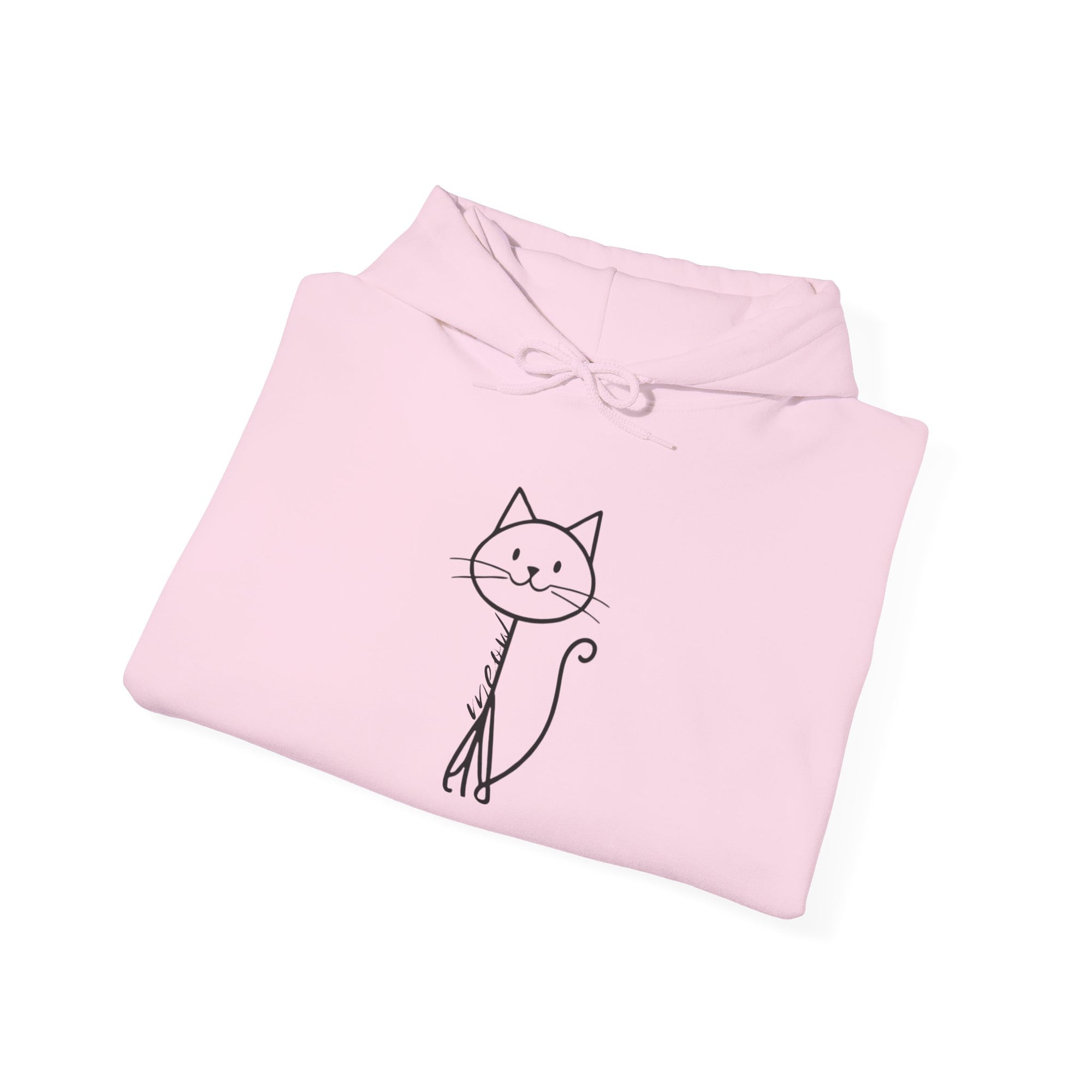 Cozy Stick Cat Lover Hoodie