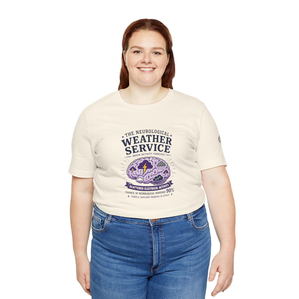 Neurological Weather Service Epilepsy Awareness T-Shirt | Brain Forecast Tee