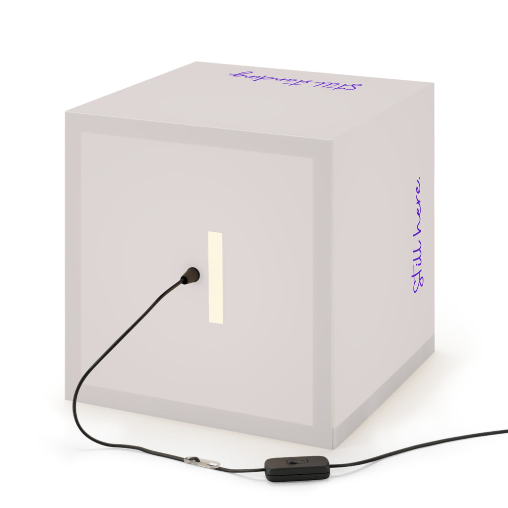 Still Here Still Standing Cube Lamp – Epilepsy Awareness Inspirational Lamp