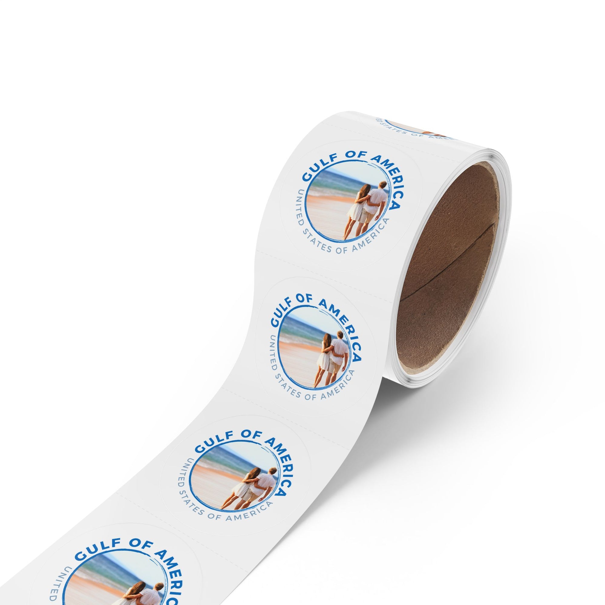American Gulf Round Sticker Labels