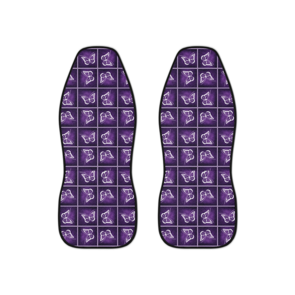 Purple Butterfly Car Seat Covers Printify