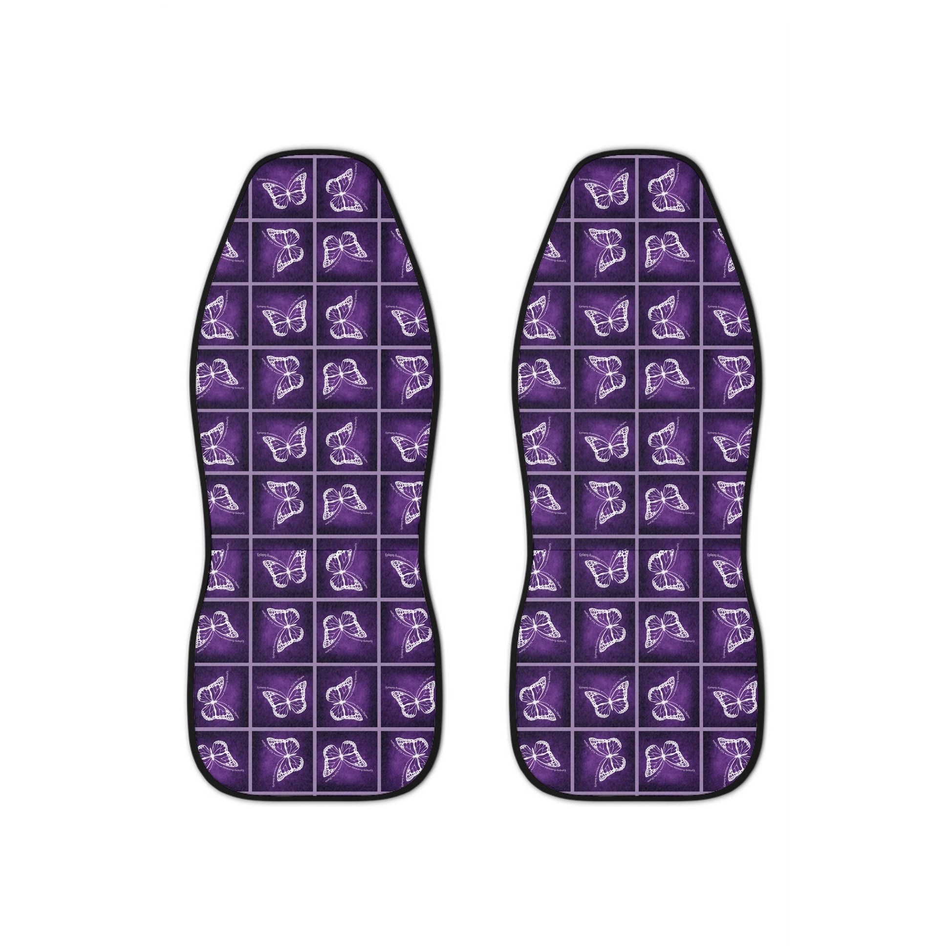 Purple Butterfly Car Seat Covers Printify
