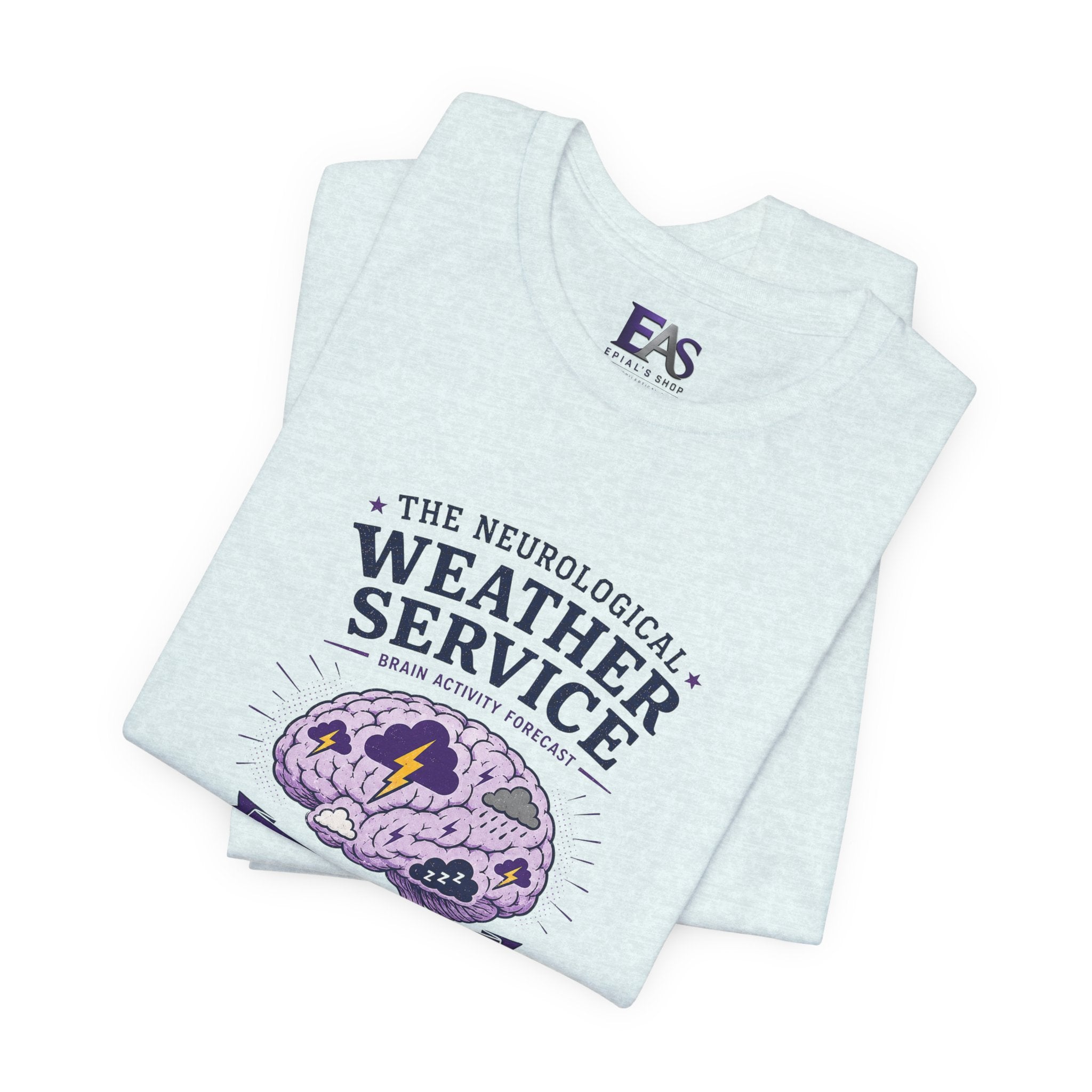 Neurological Weather Service Epilepsy Awareness T-Shirt | Brain Forecast Tee