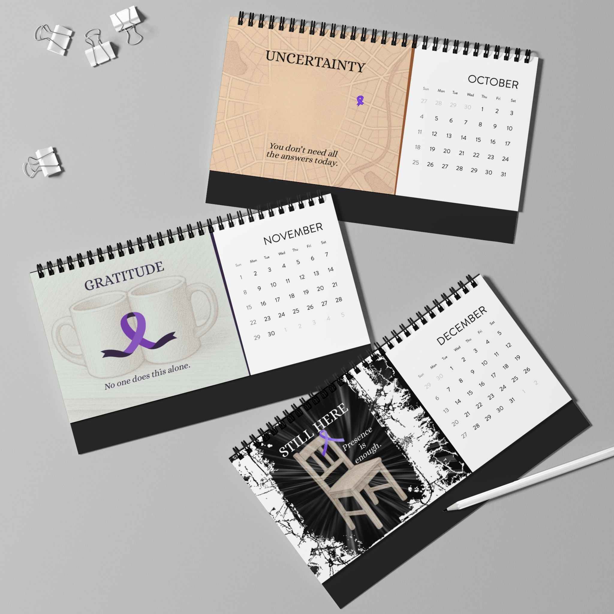 The Quiet Between Desk Calendar | A Year of Presence & Resilience