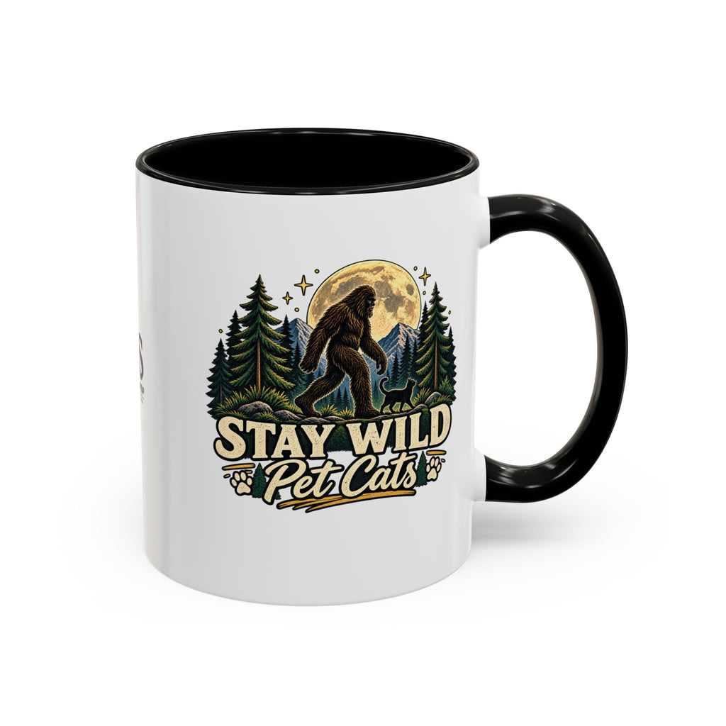 Stay Wild Pet Cats Sasquatch Accent Mug