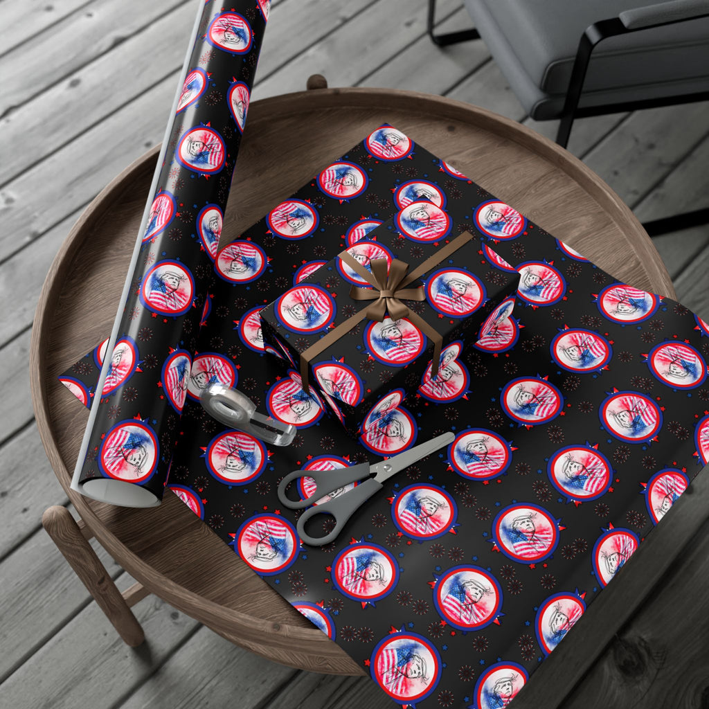 Draw Your Own Conclusions All-Occasion Gift Wrap – Patriotic Satire Wrapping Paper