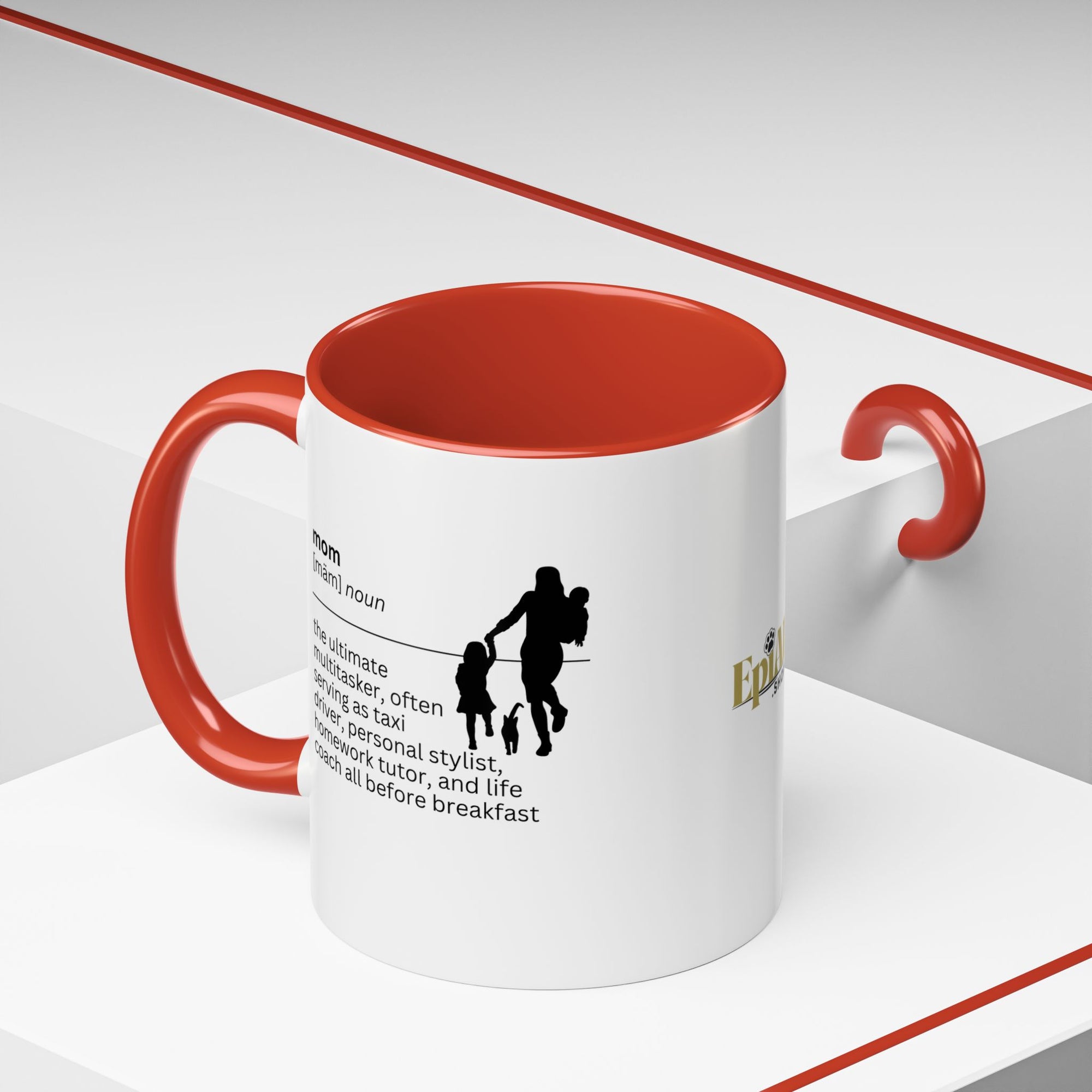 Mom Multitasker Accent Coffee Mug - Perfect Gift for Moms