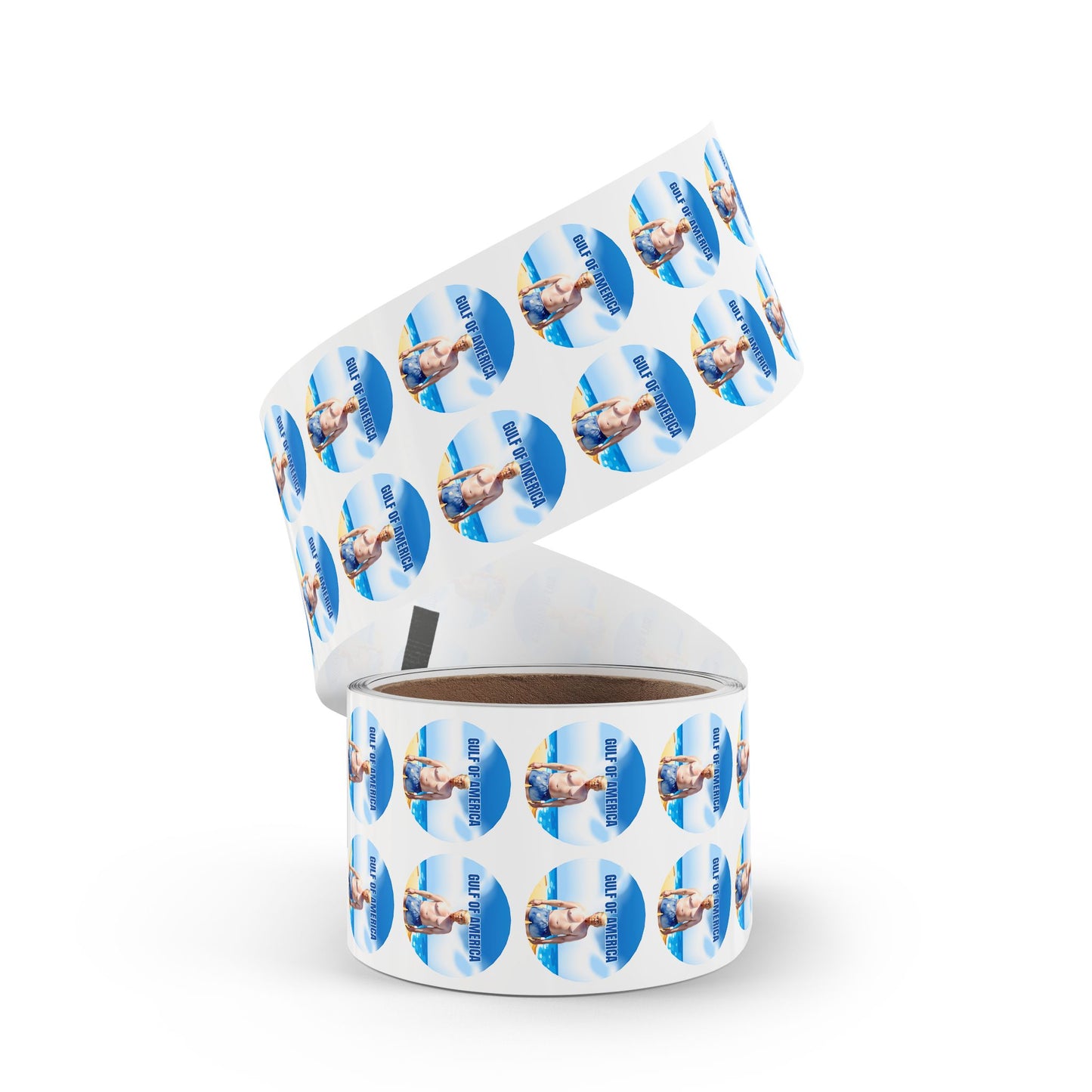 Fun Gulf of America Sticker Roll - Beach Summer Vibe Labels