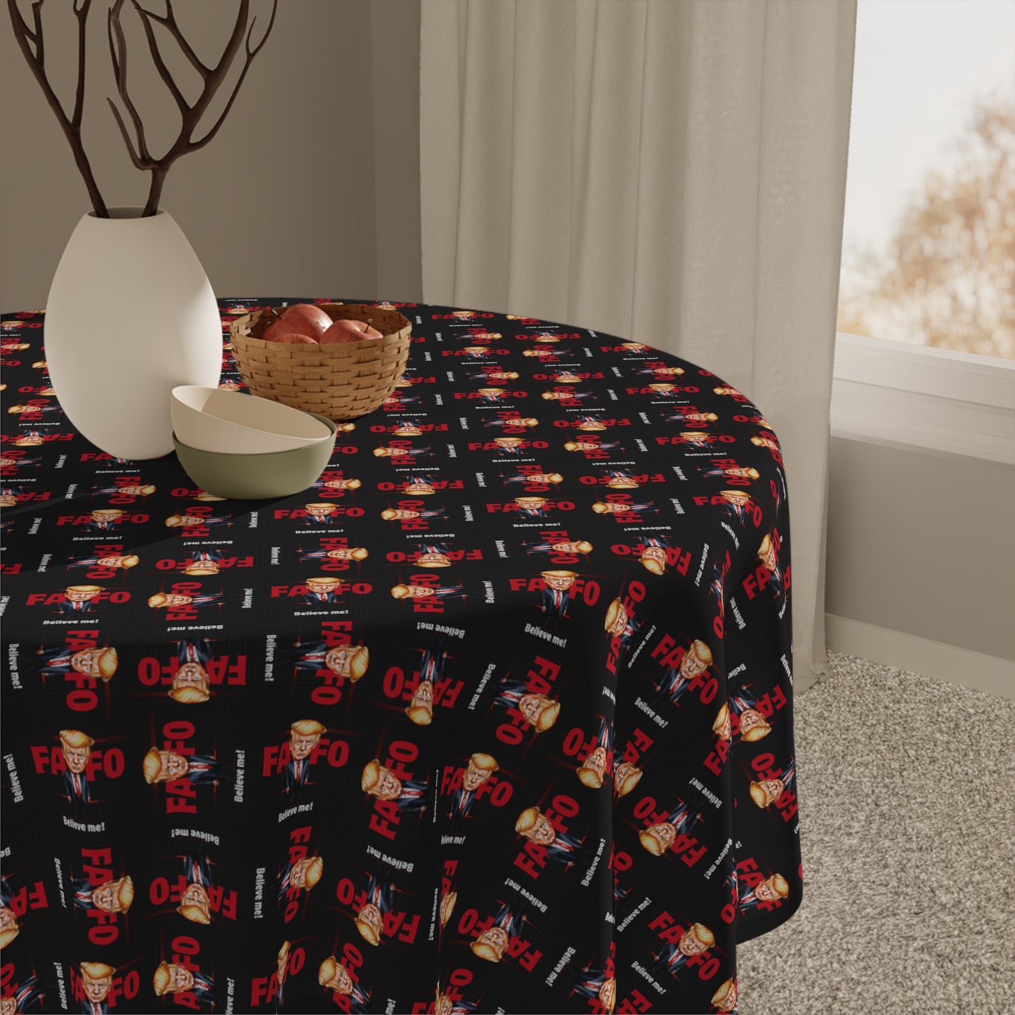 Stylish Trump FAFO Tablecloth