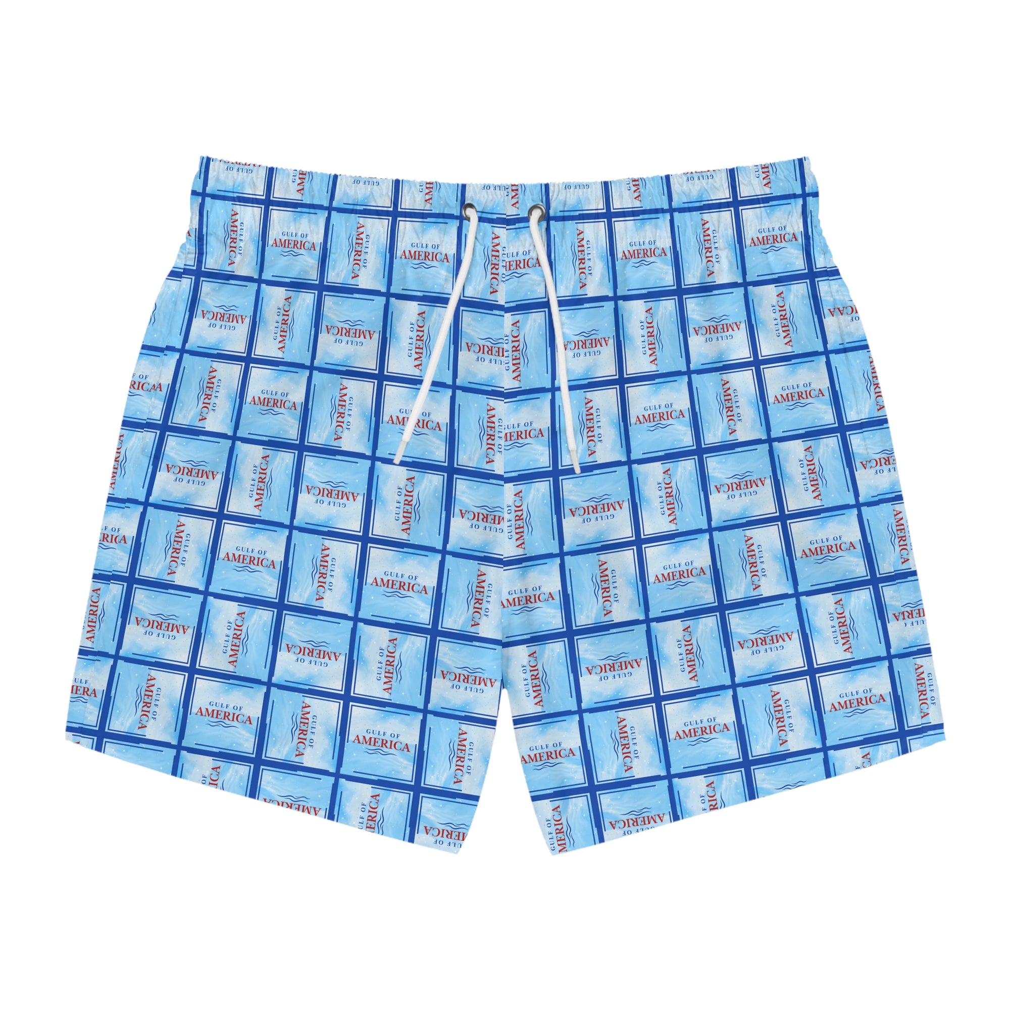 American Gulf Patterned Swim Trunks