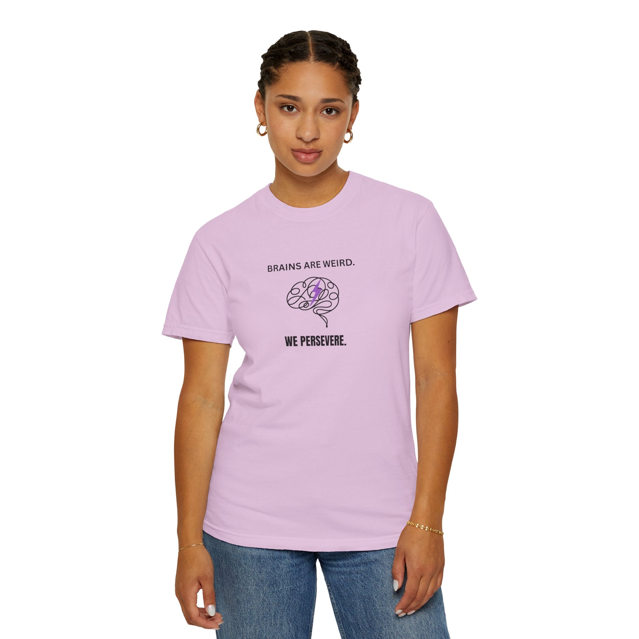 Brains Are Weird. We Persevere. – Epilepsy Awareness T-Shirt