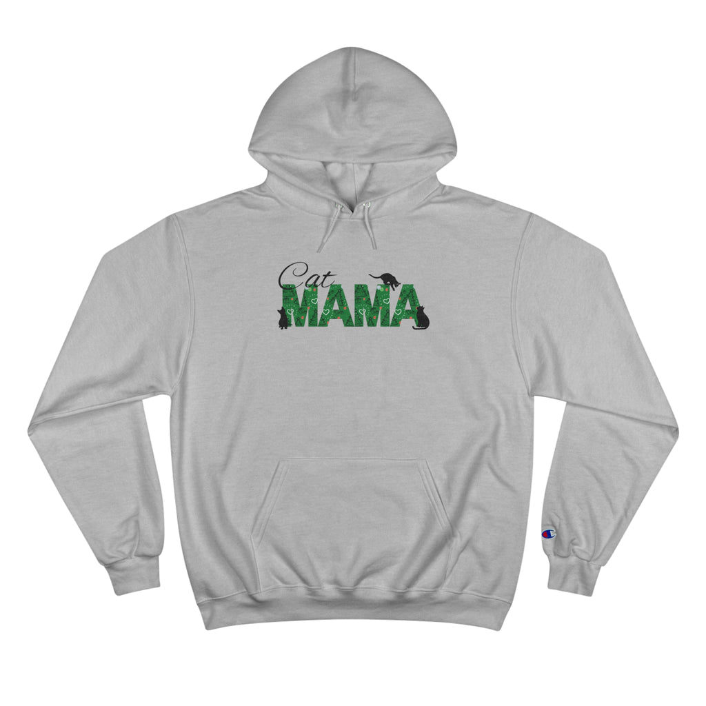 Christmas Cat Mama Champion Hoodie