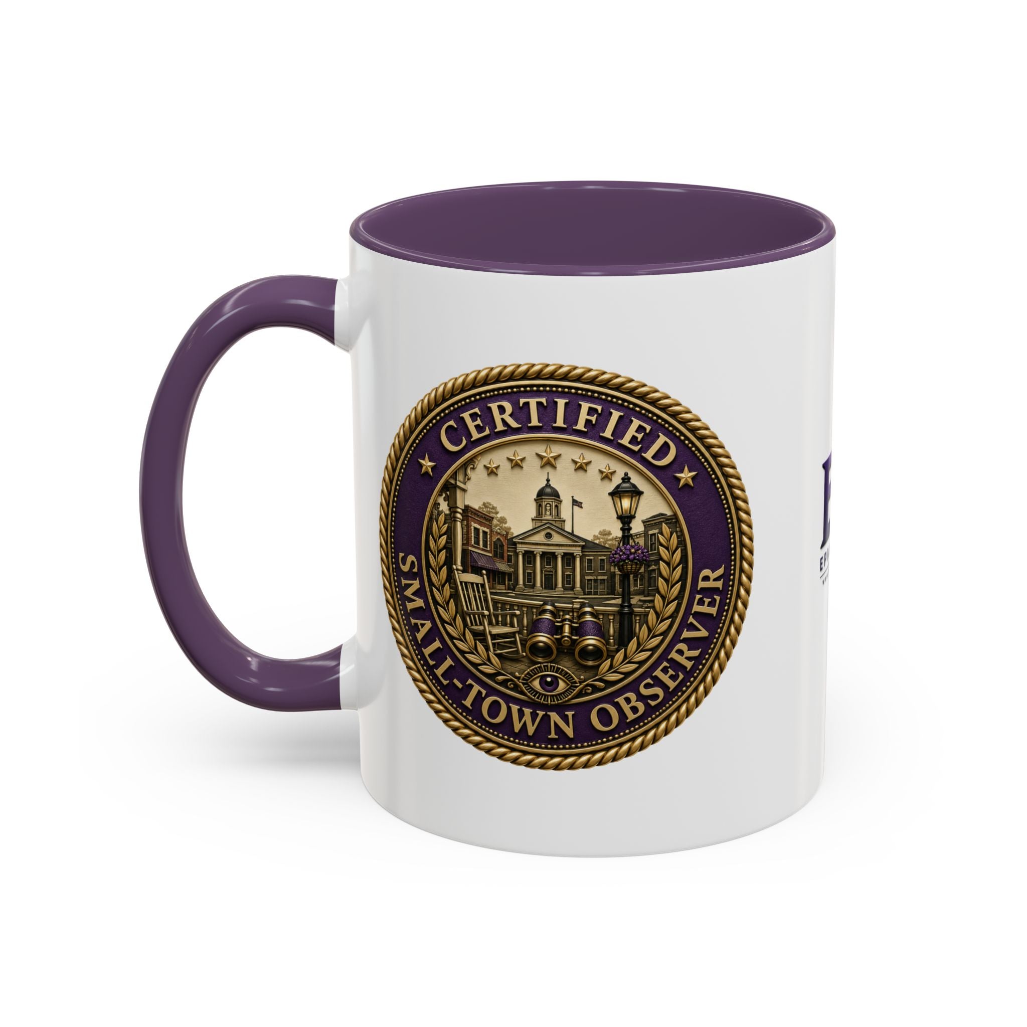 Certified Small-Town Observer Accent Coffee Mug - Accent 11/15oz