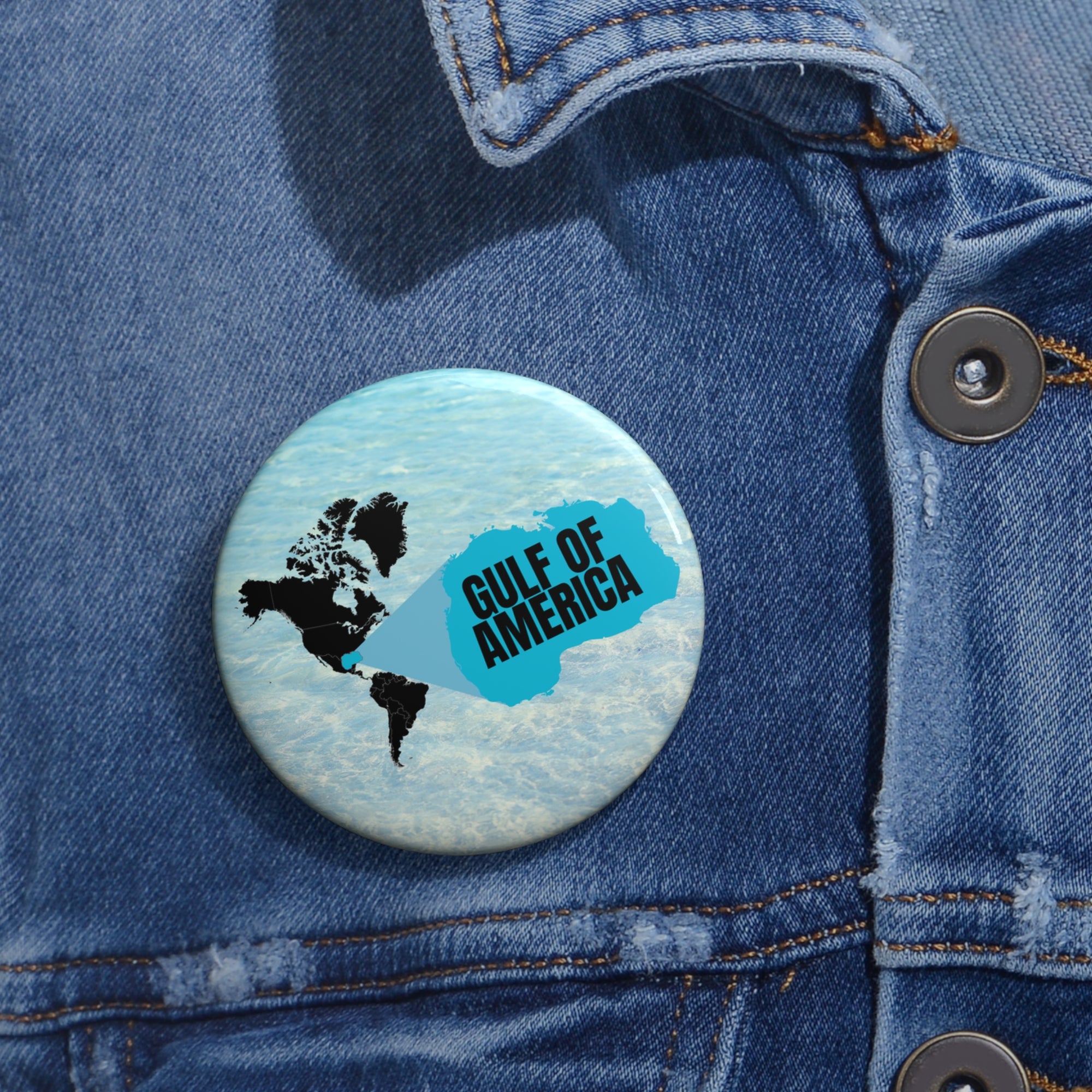 American Gulf Pin Button