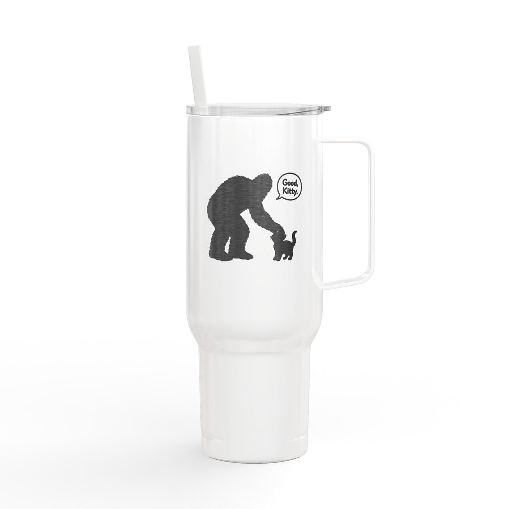 Bigfoot & Cat “Good, Kitty.” 40 oz Insulated Tumbler