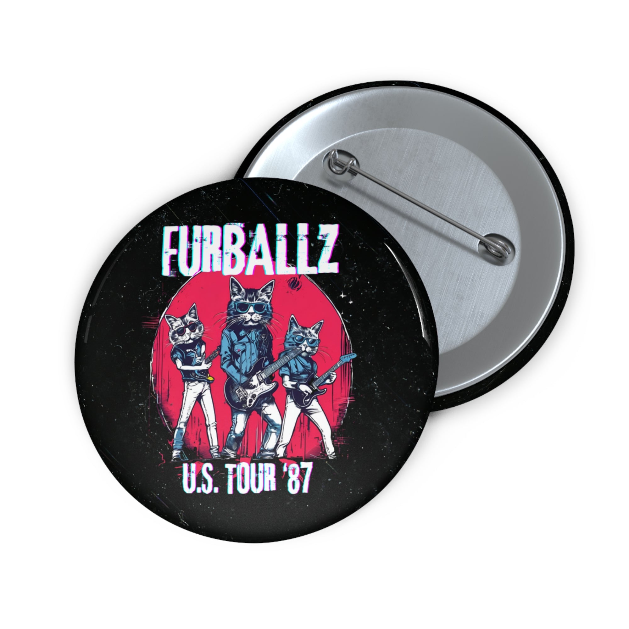 Furballz U.S. Tour '87 Pin Button