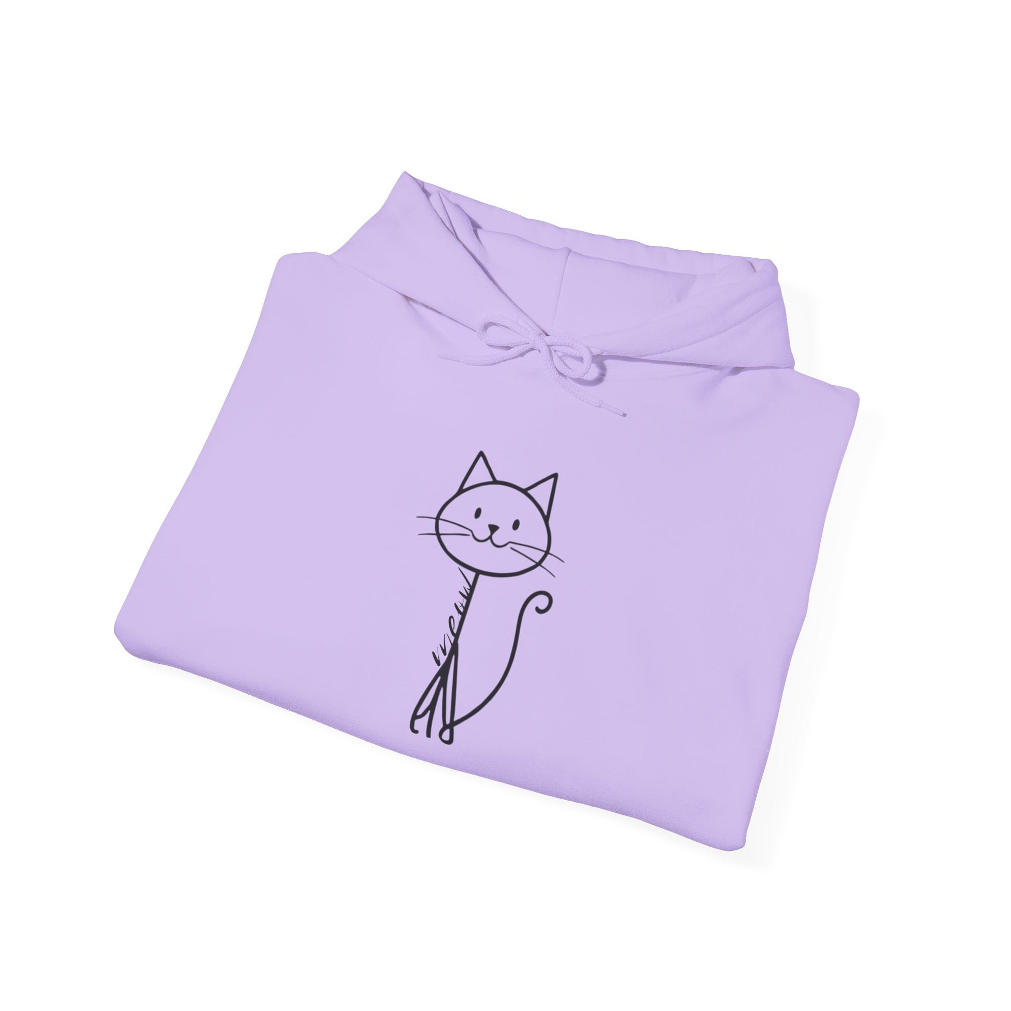 Cozy Stick Cat Lover Hoodie