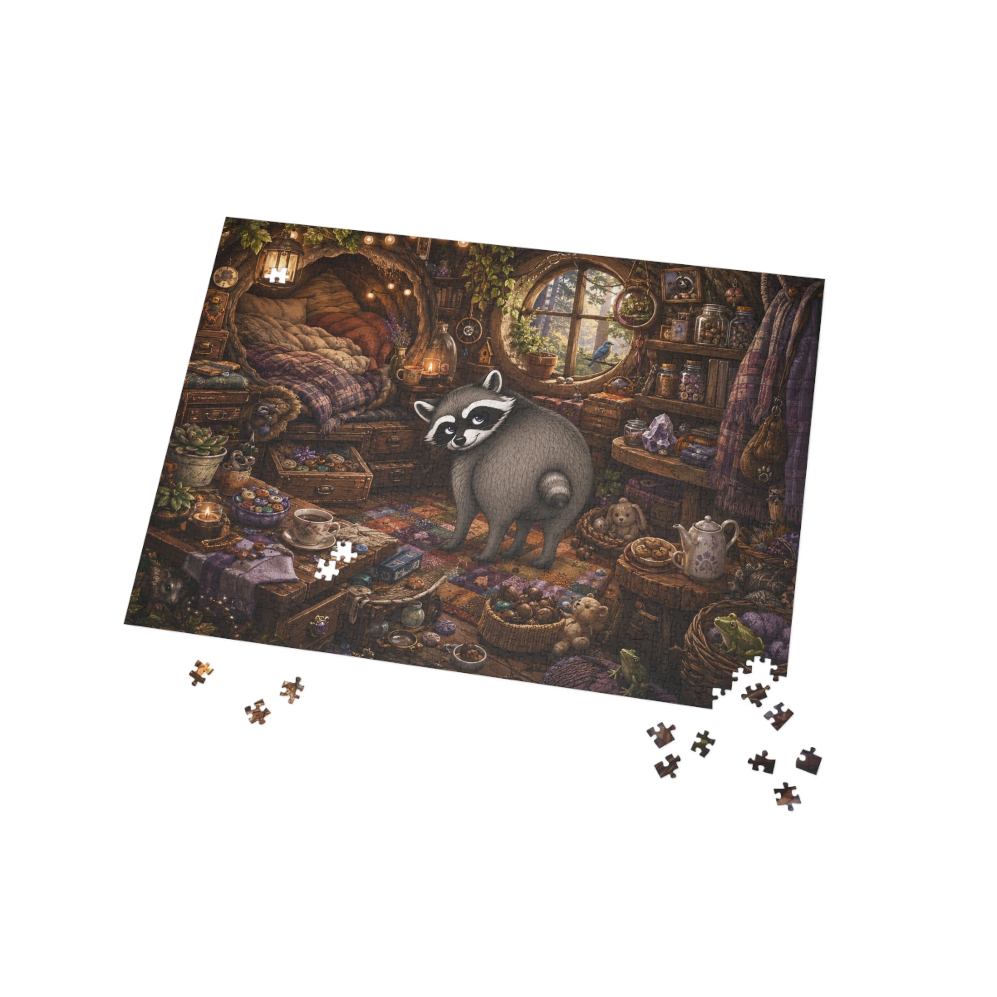 Jimothy’s Cozy Woodland Hideaway Jigsaw Puzzle (96/252/500/1000 pcs)