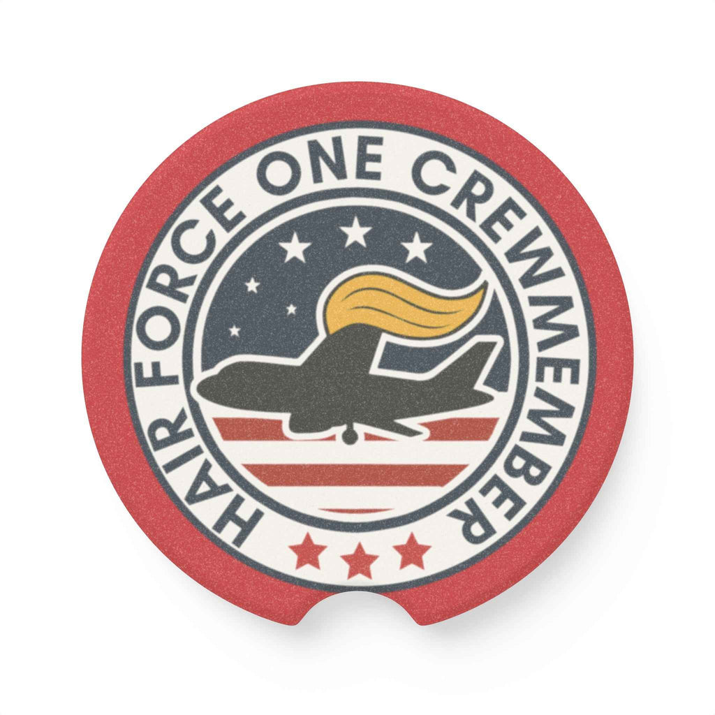 Hair Force One Crewmember Car Coasters (Political Parody Set)