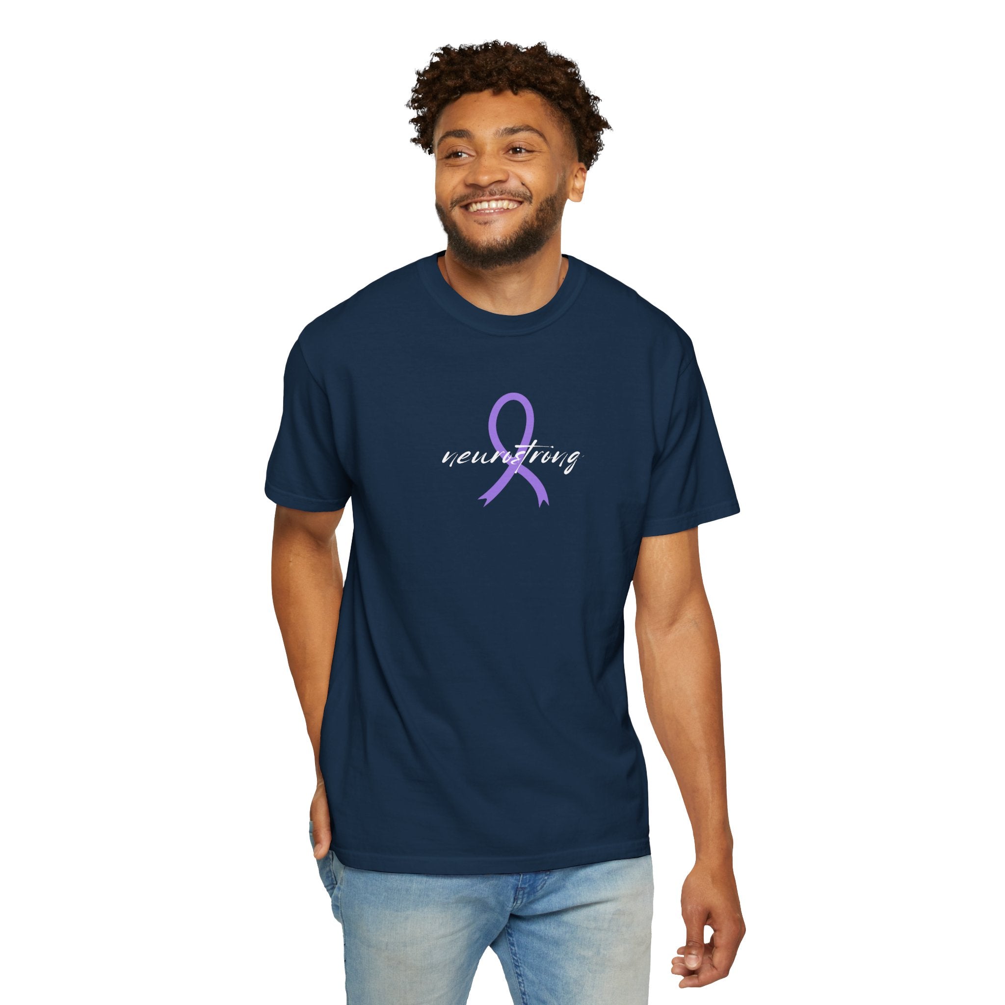 Neurostrong Epilepsy Awareness T-Shirt | Purple Ribbon Tee